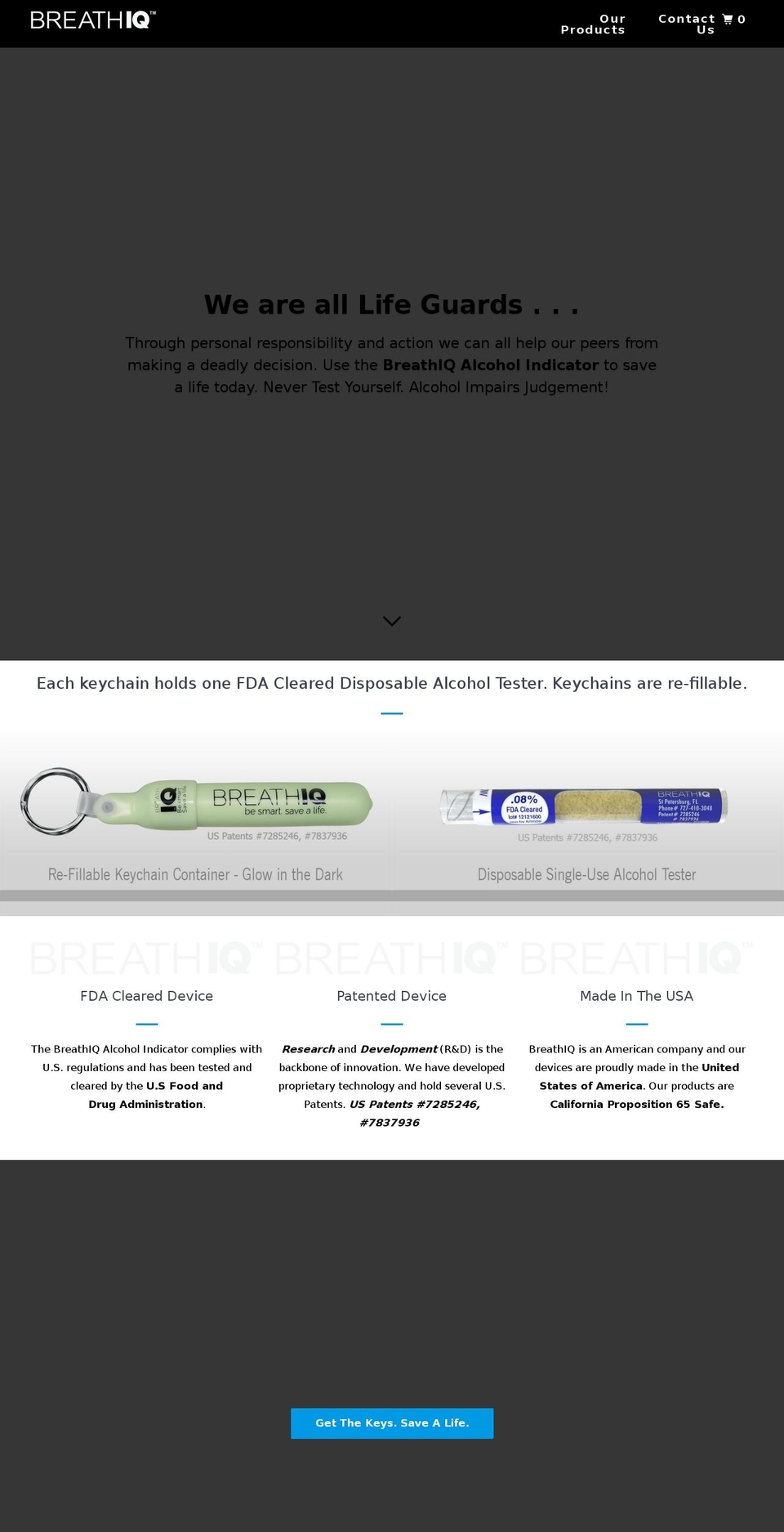 breathiq.com shopify website screenshot