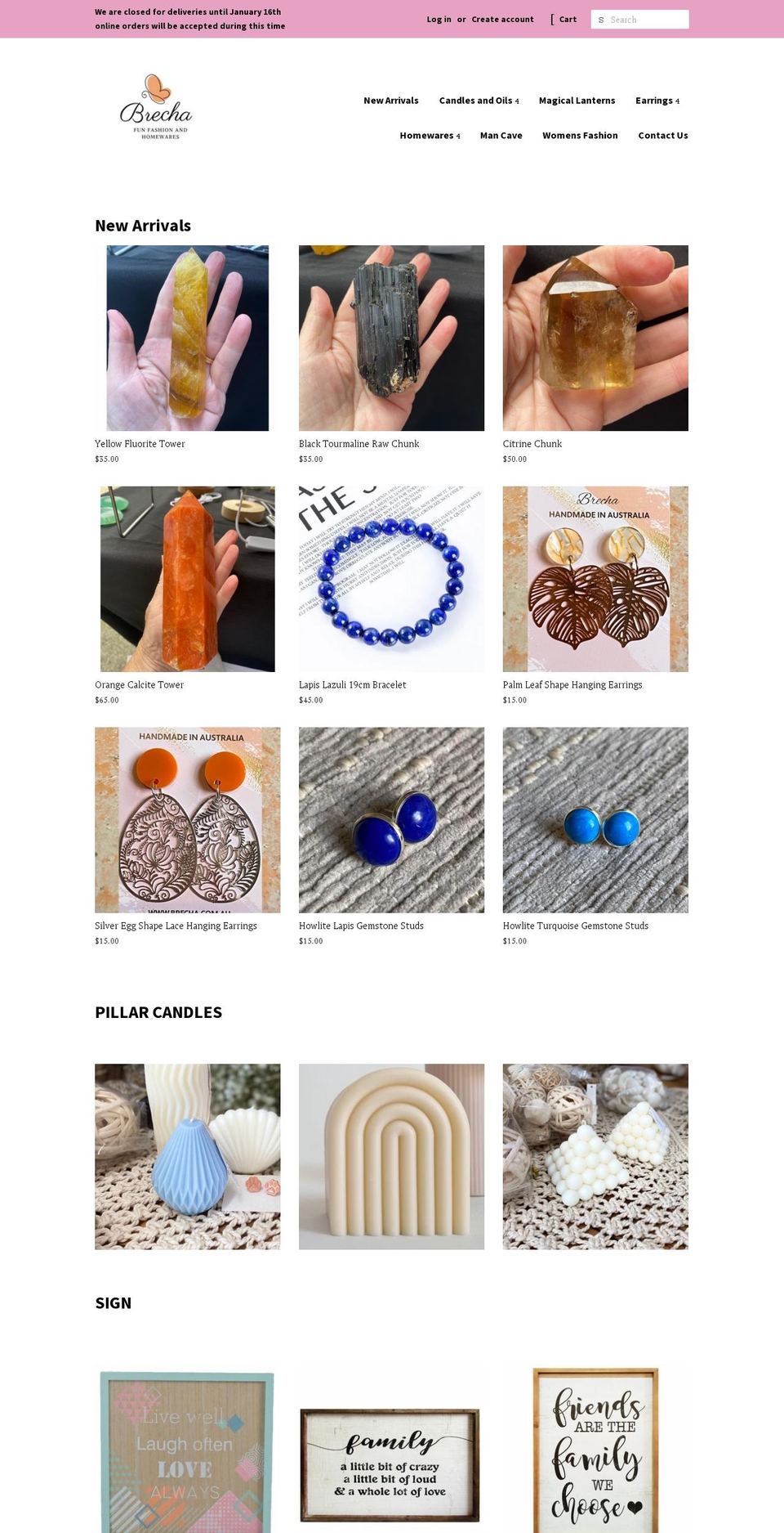brecha.com.au shopify website screenshot