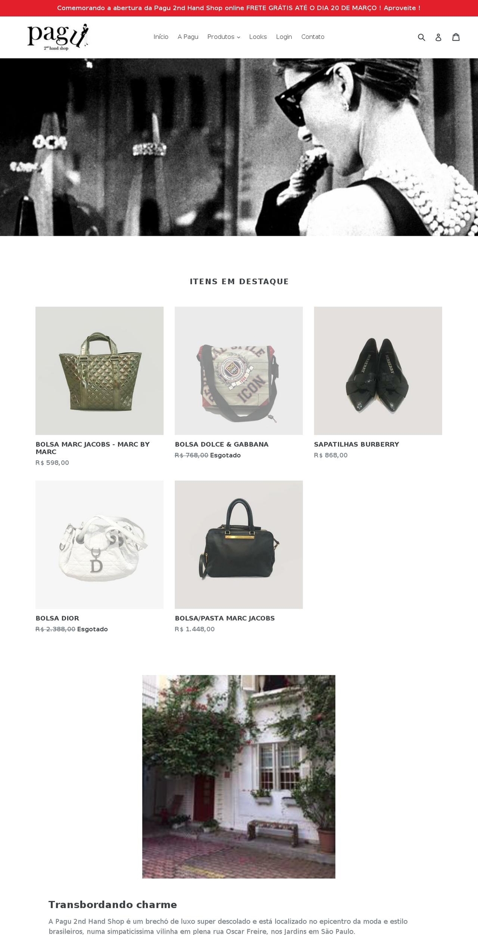 brechodeluxo.net shopify website screenshot