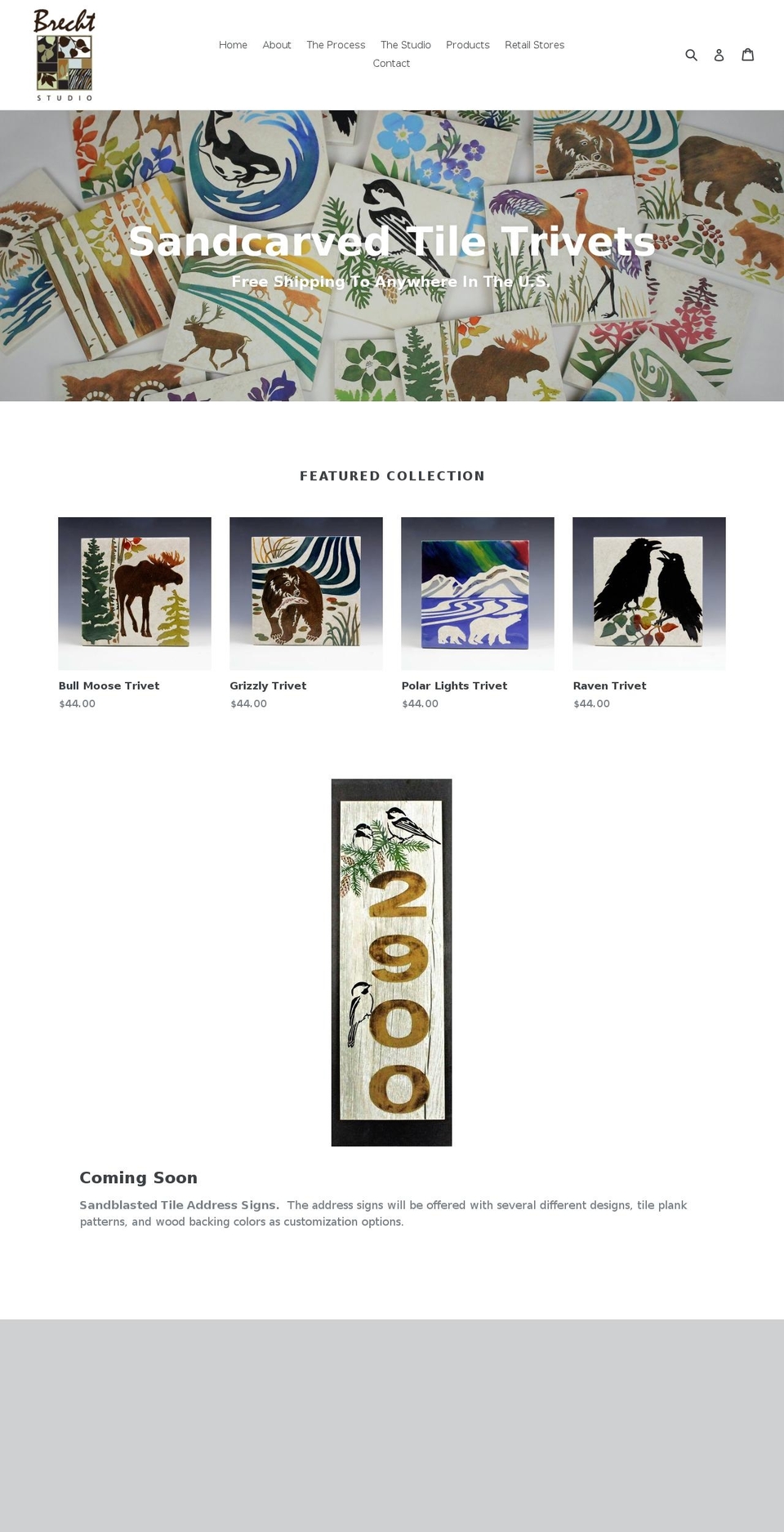 brechtstudio.com — Shopify storefront screenshot
