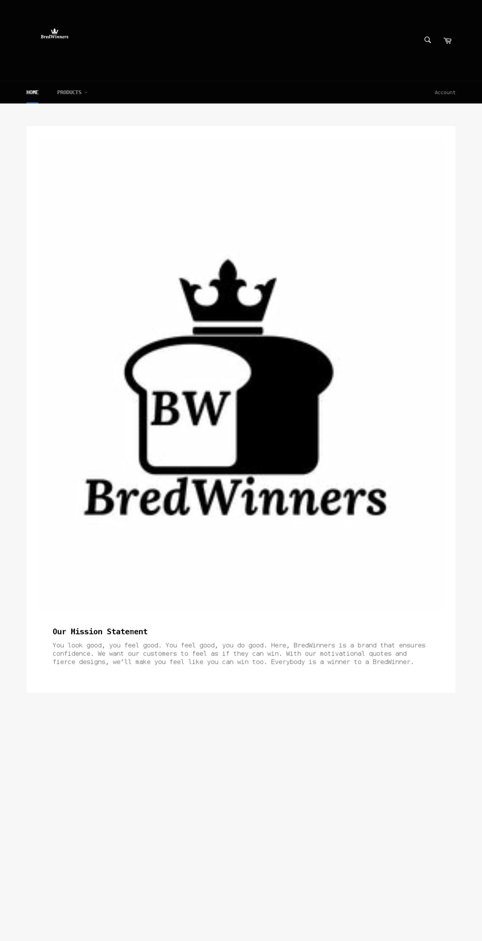 bredwinnersofficial.com shopify website screenshot