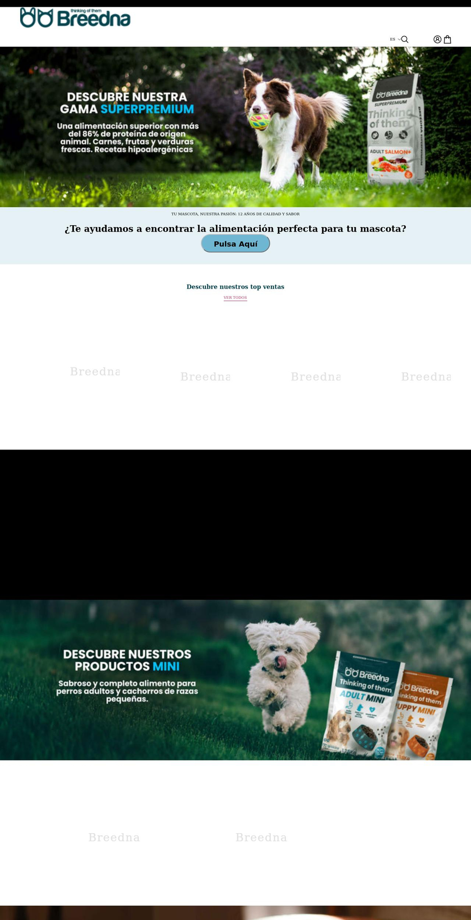 breedna.com shopify website screenshot