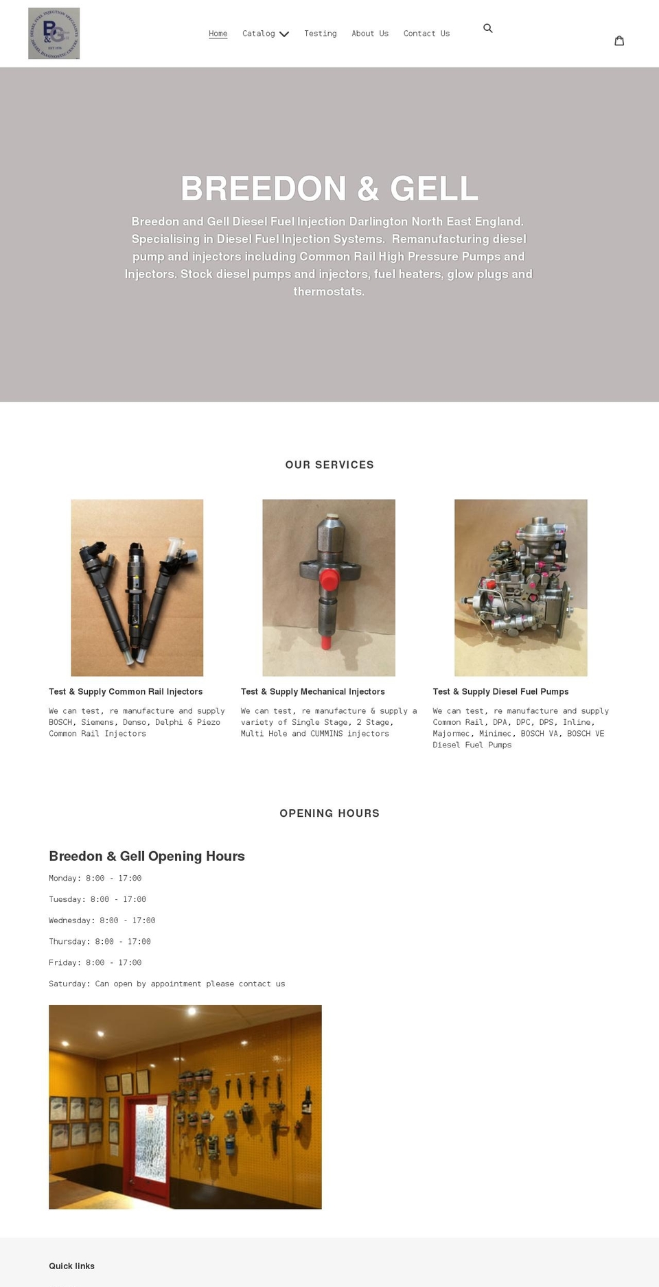 breedonandgell.co.uk shopify website screenshot