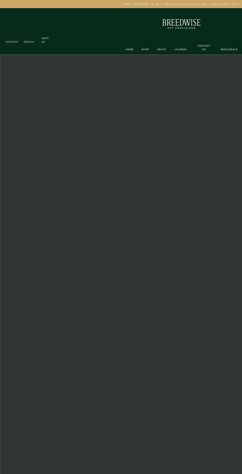 breedwise.com shopify website screenshot