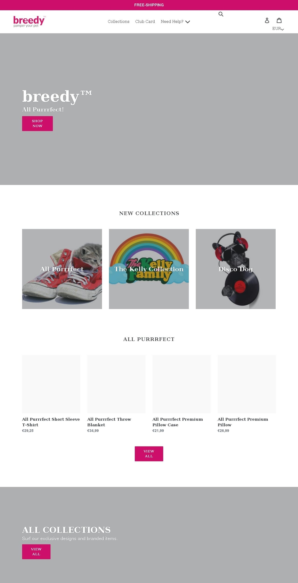 breedyshop.com shopify website screenshot