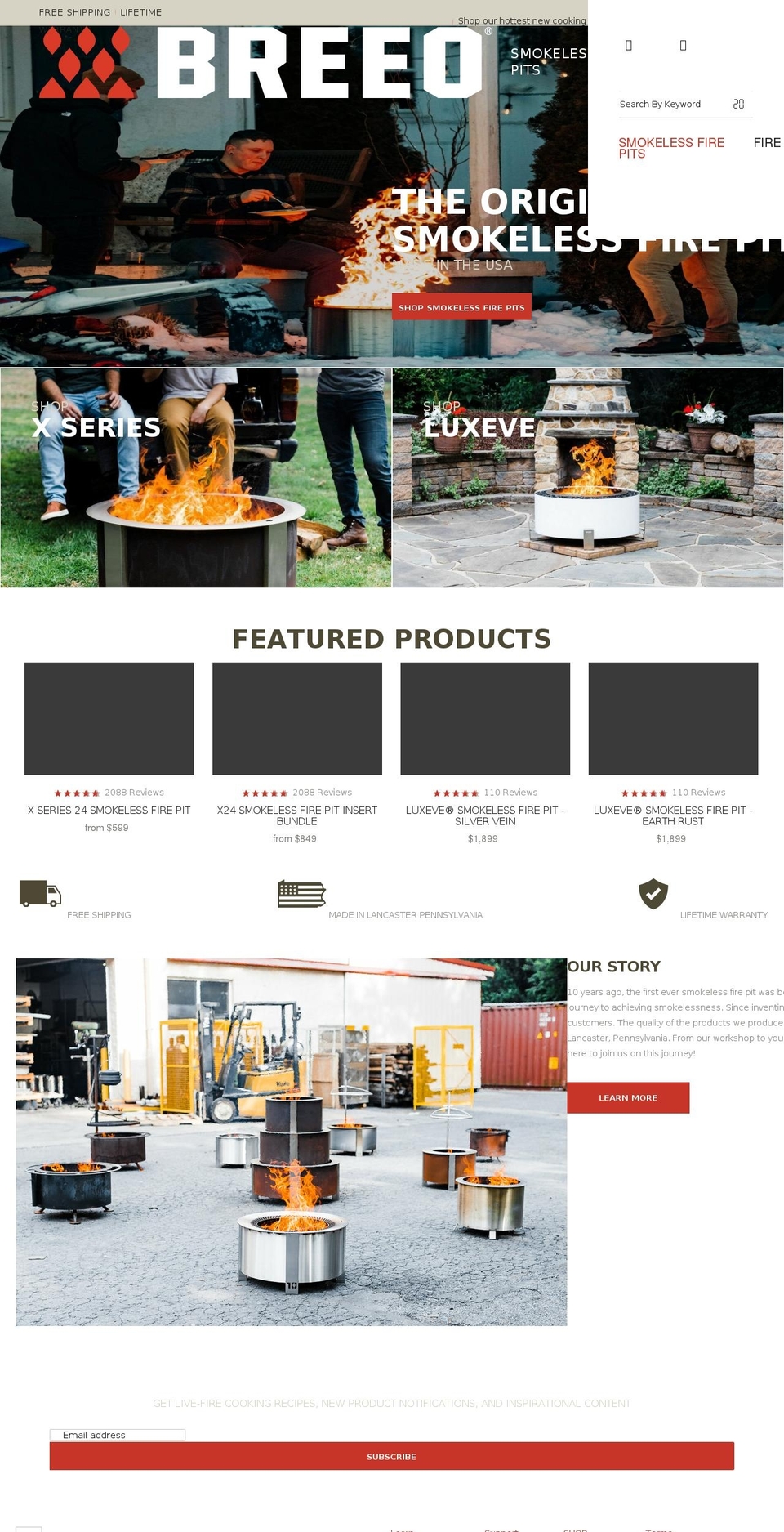 breeoproducts.com — Shopify storefront screenshot