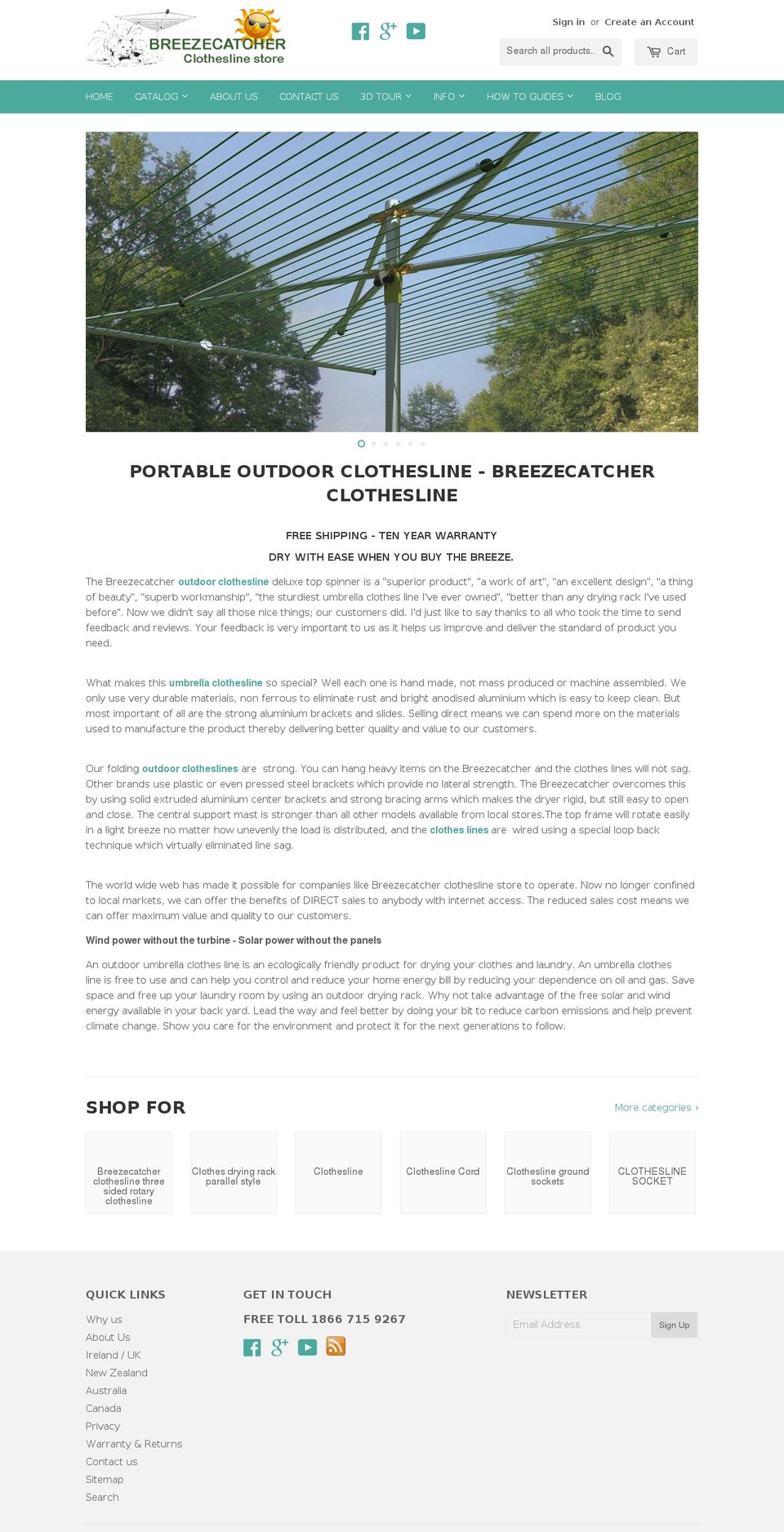 breezecatcher.net shopify website screenshot