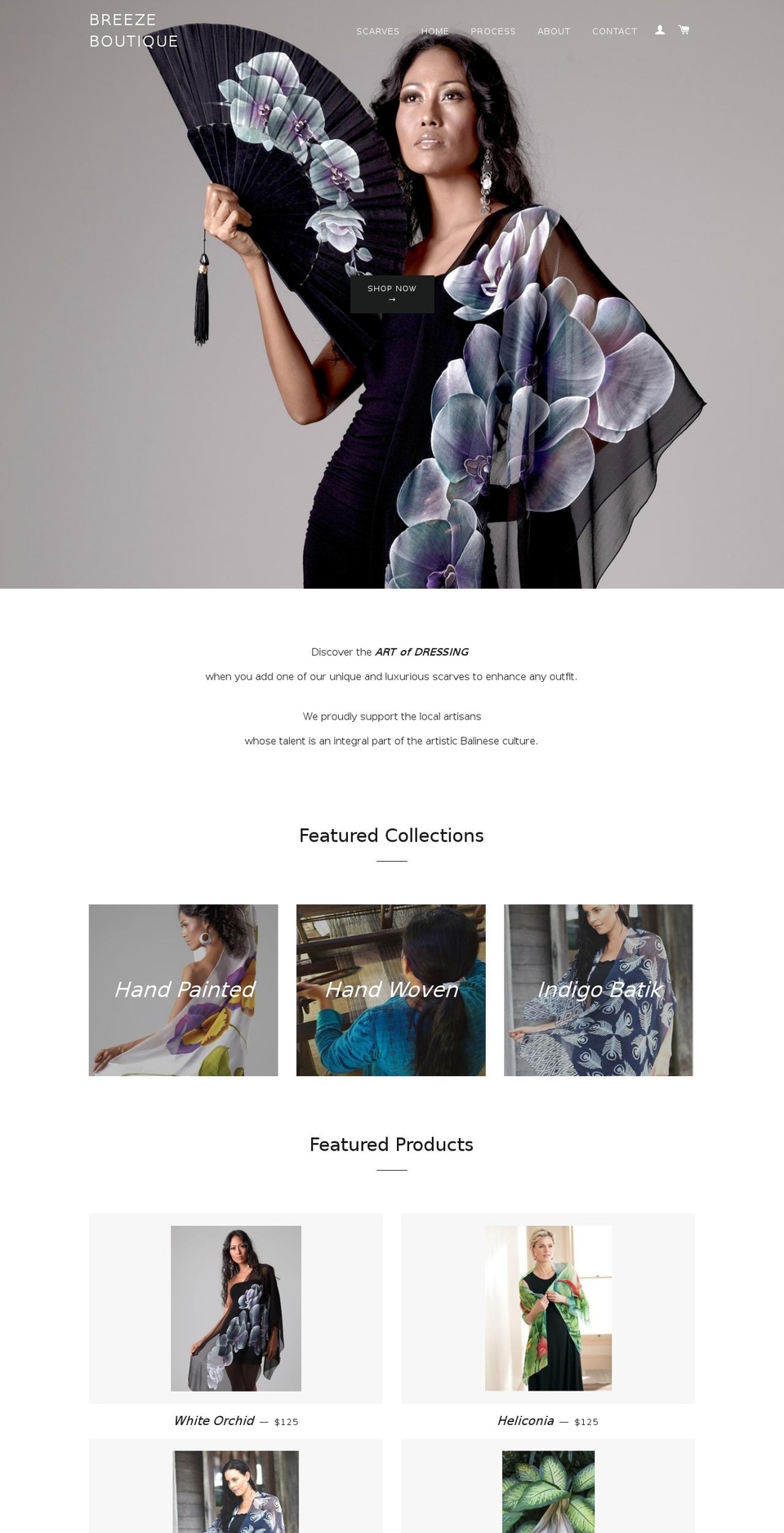 breezecollection.com shopify website screenshot
