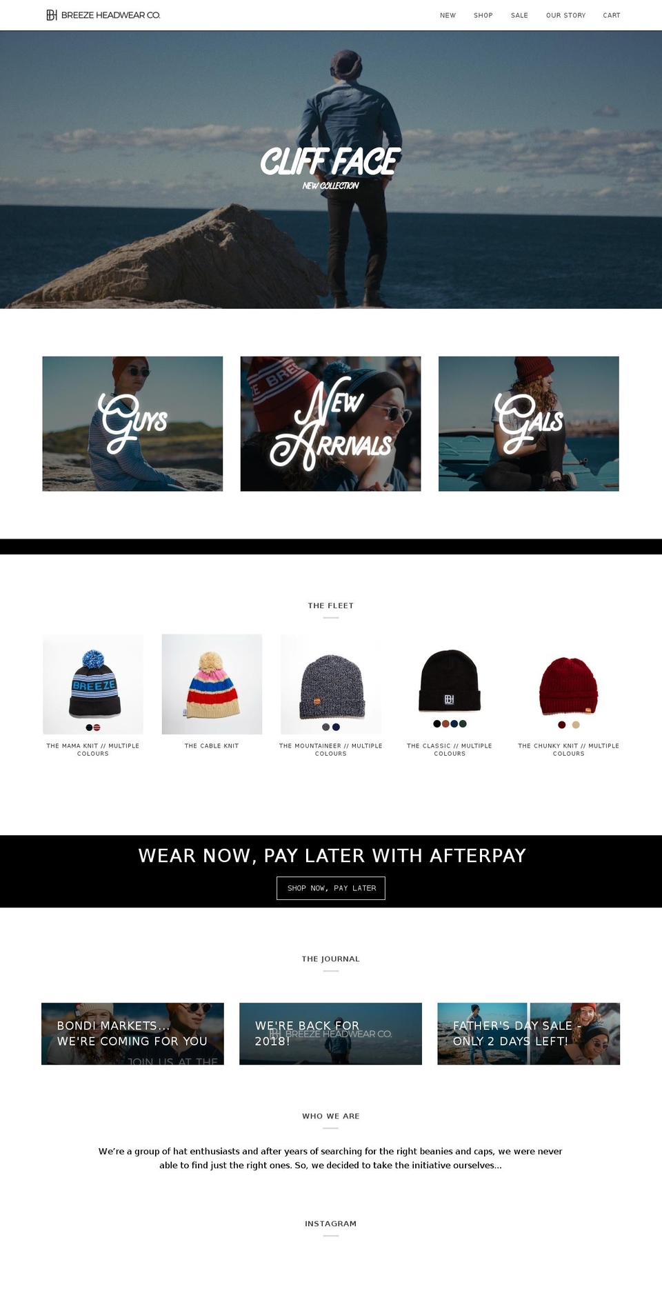 breezeheadwear.com — Shopify storefront screenshot