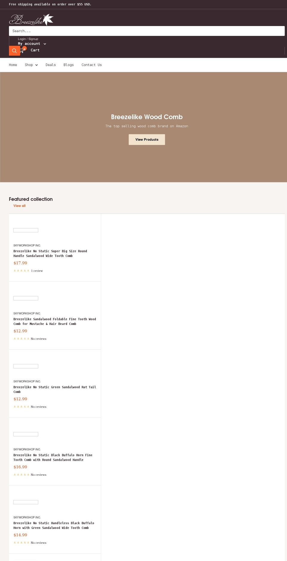 breezelike.com shopify website screenshot