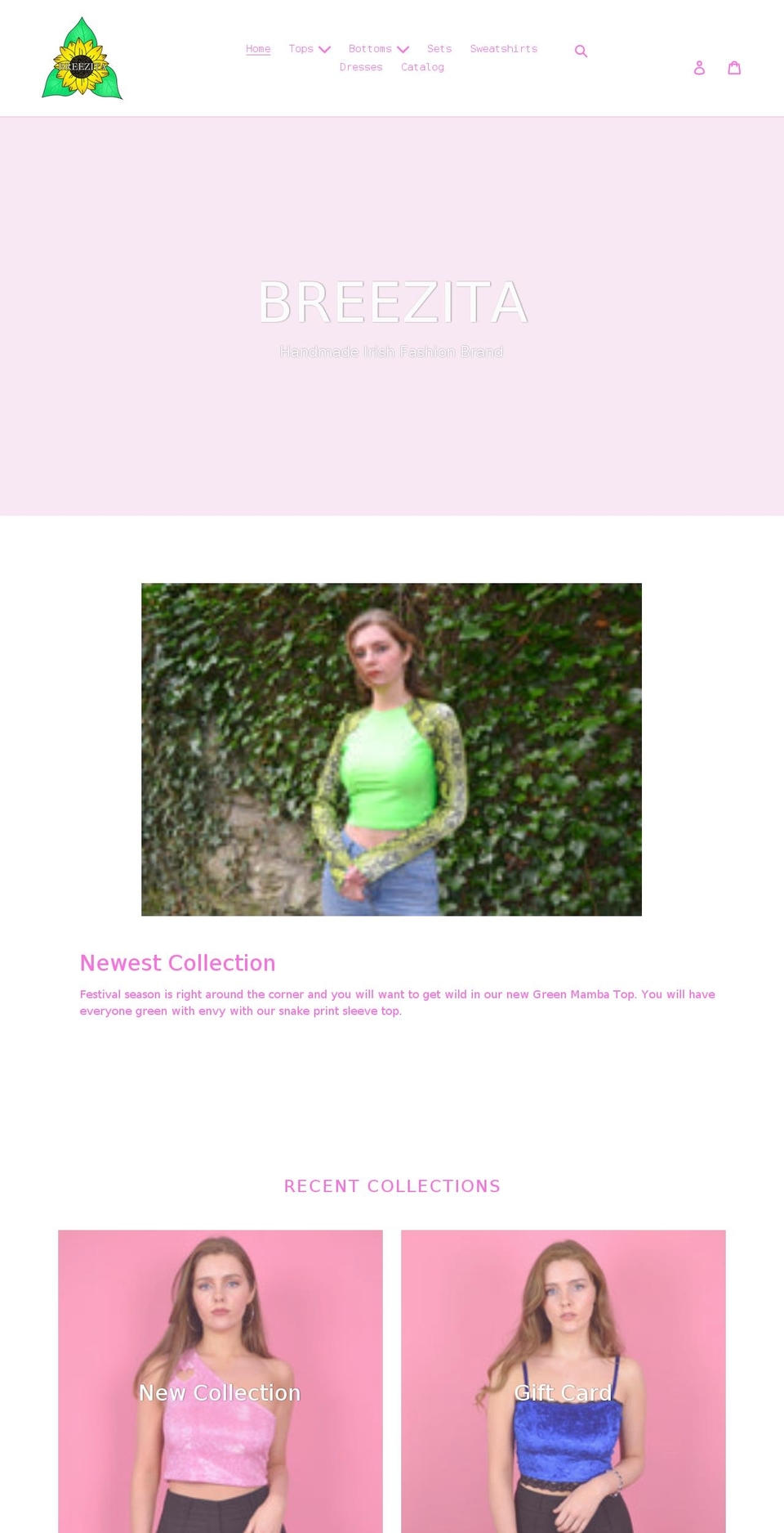 breezita.co.uk shopify website screenshot