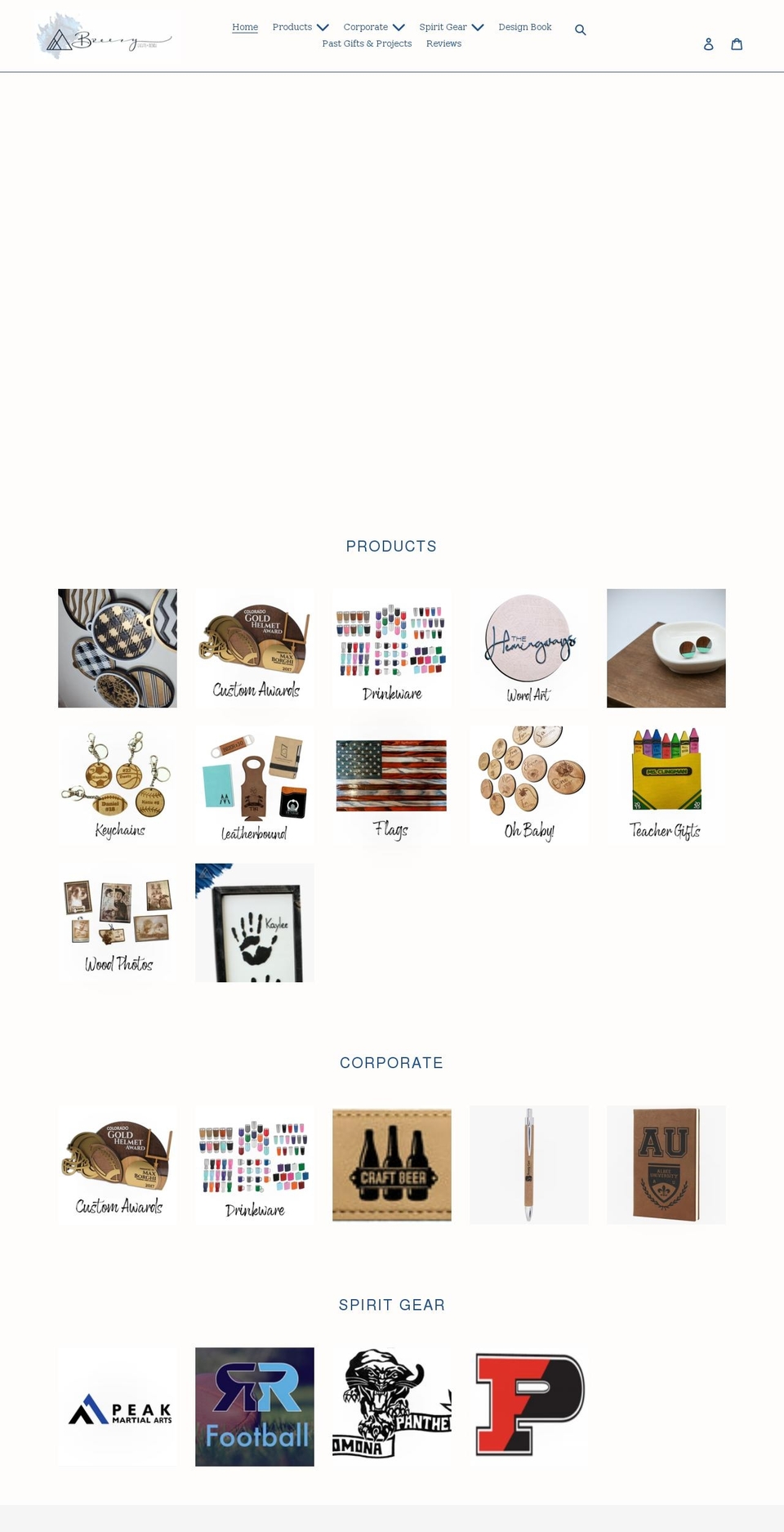 breezyeventsanddesign.com shopify website screenshot