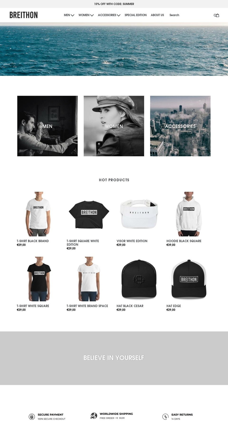 breithon.com — Shopify storefront screenshot