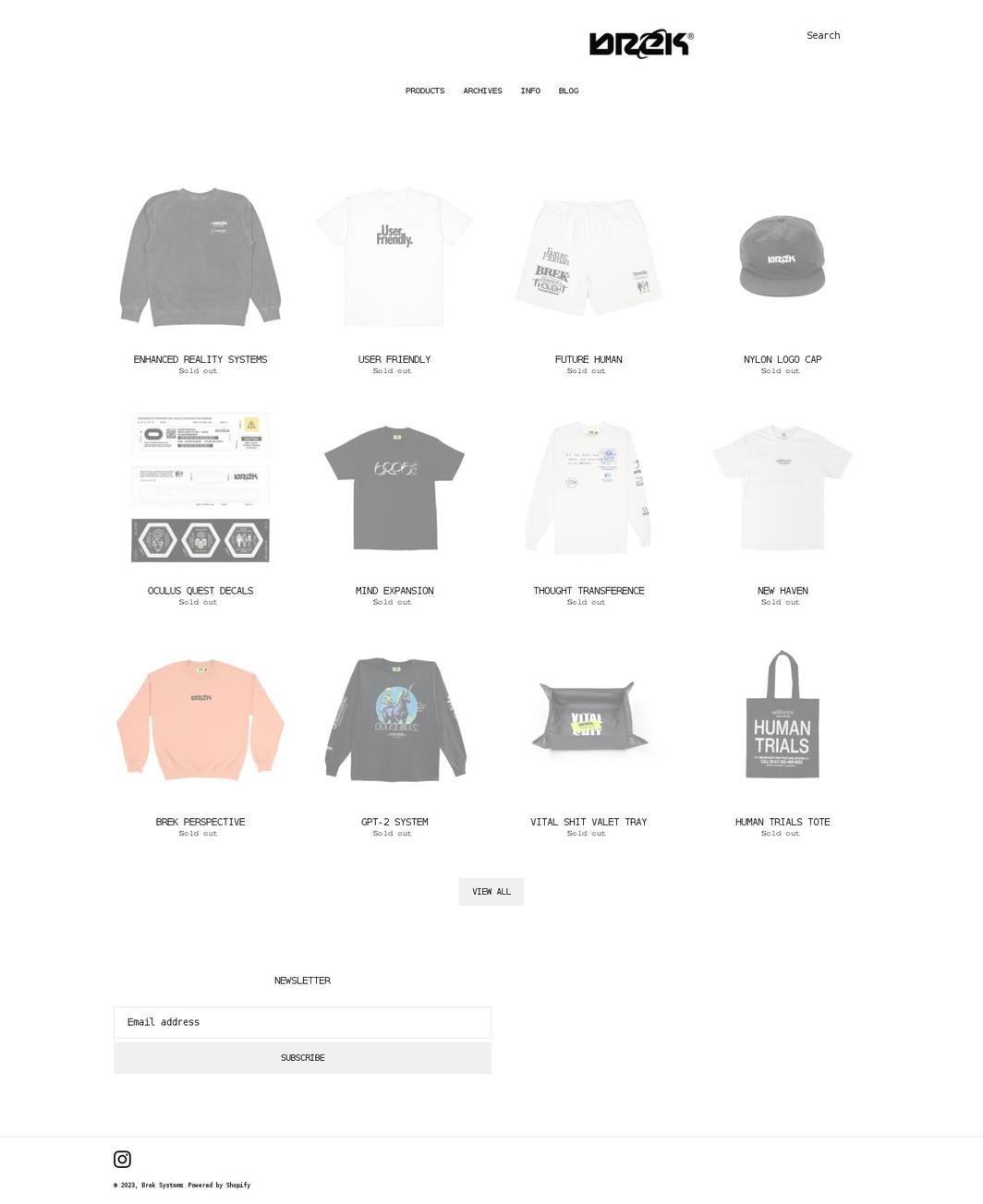breksystems.com shopify website screenshot