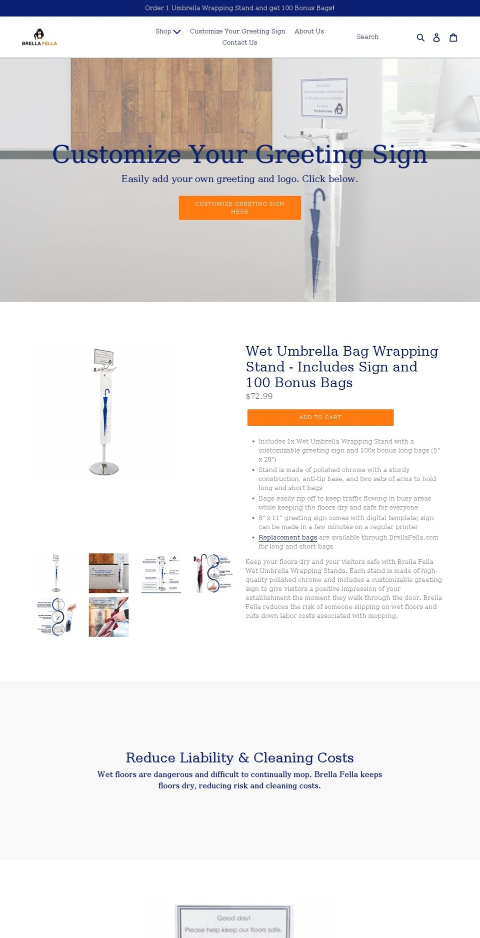 brellafella.com shopify website screenshot