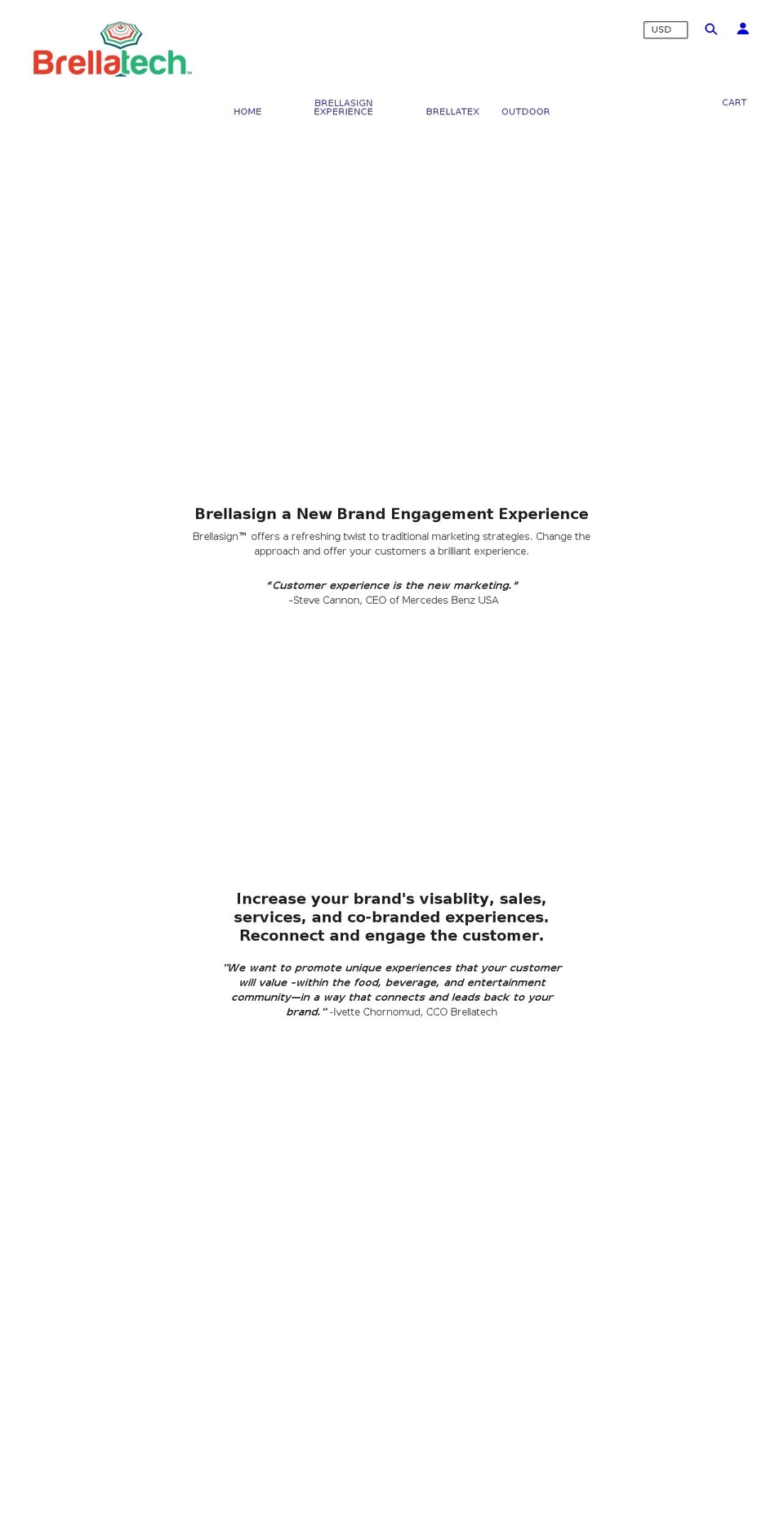 brellatechnologies.com shopify website screenshot