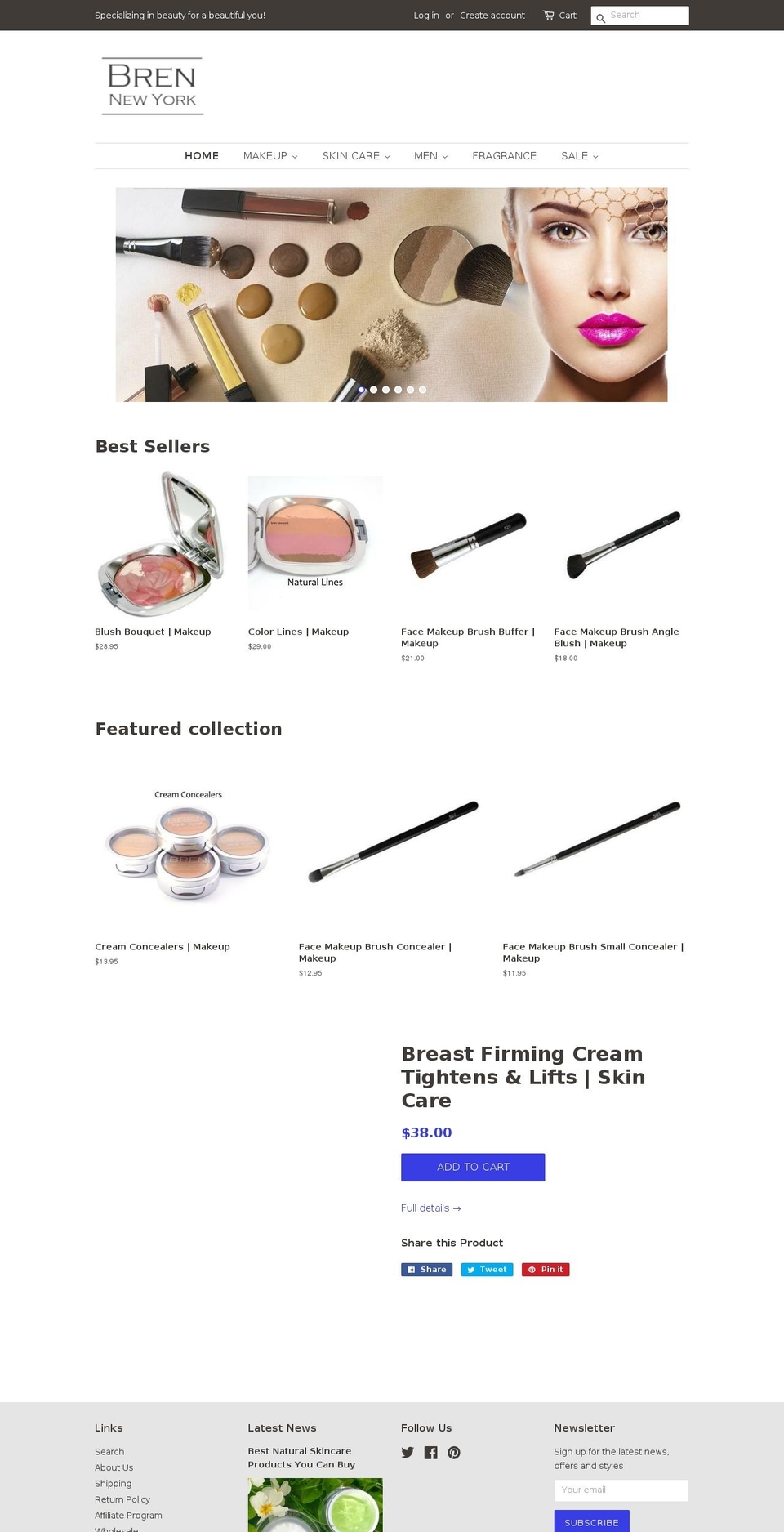 bren-newyork.com — Shopify storefront screenshot