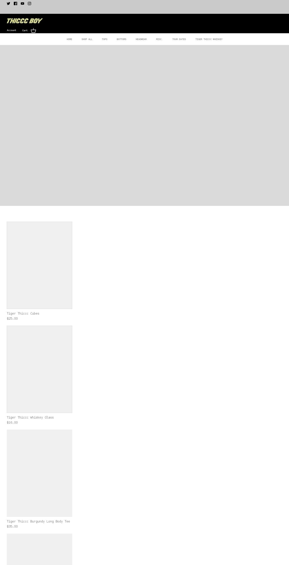 brendan-schaub.com shopify website screenshot