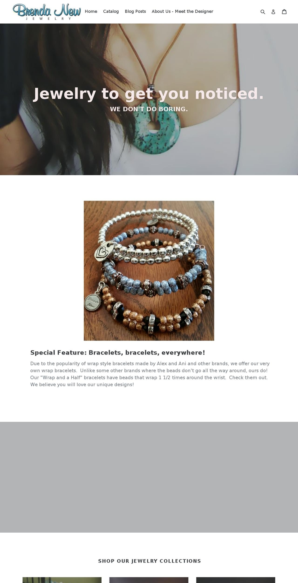 brendanewjewelry.com shopify website screenshot