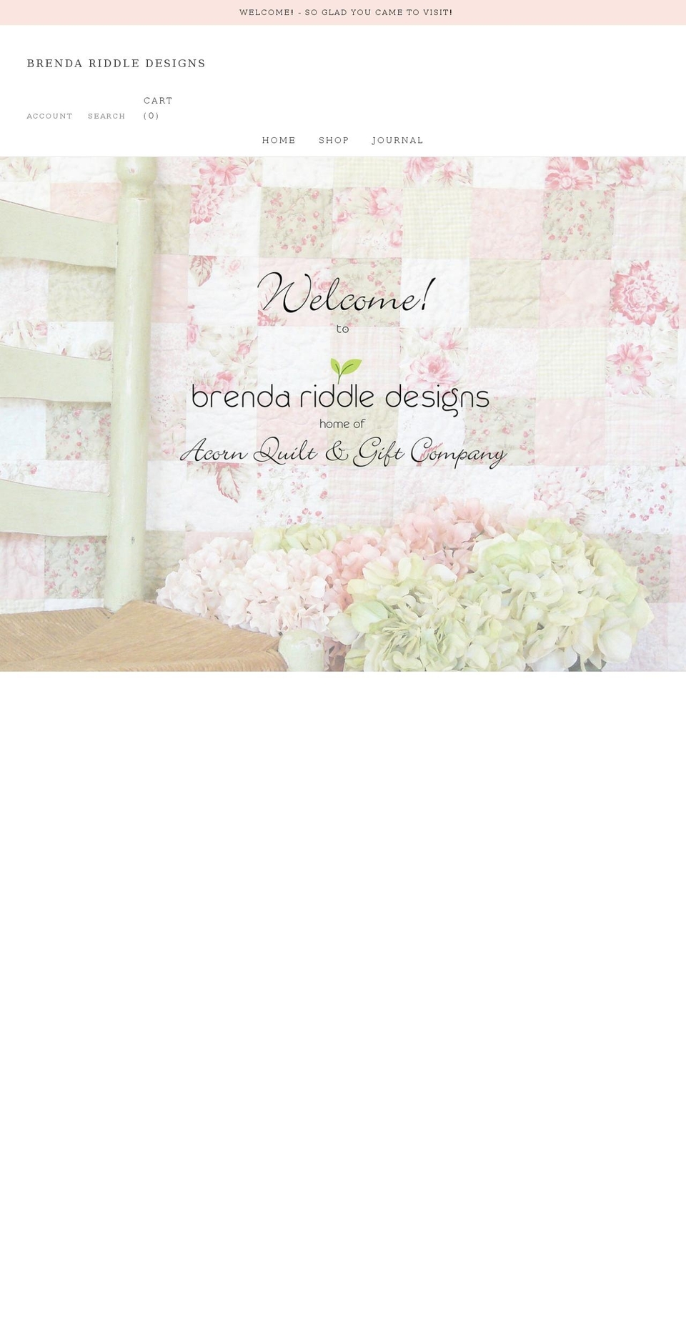 brendariddledesigns.com shopify website screenshot