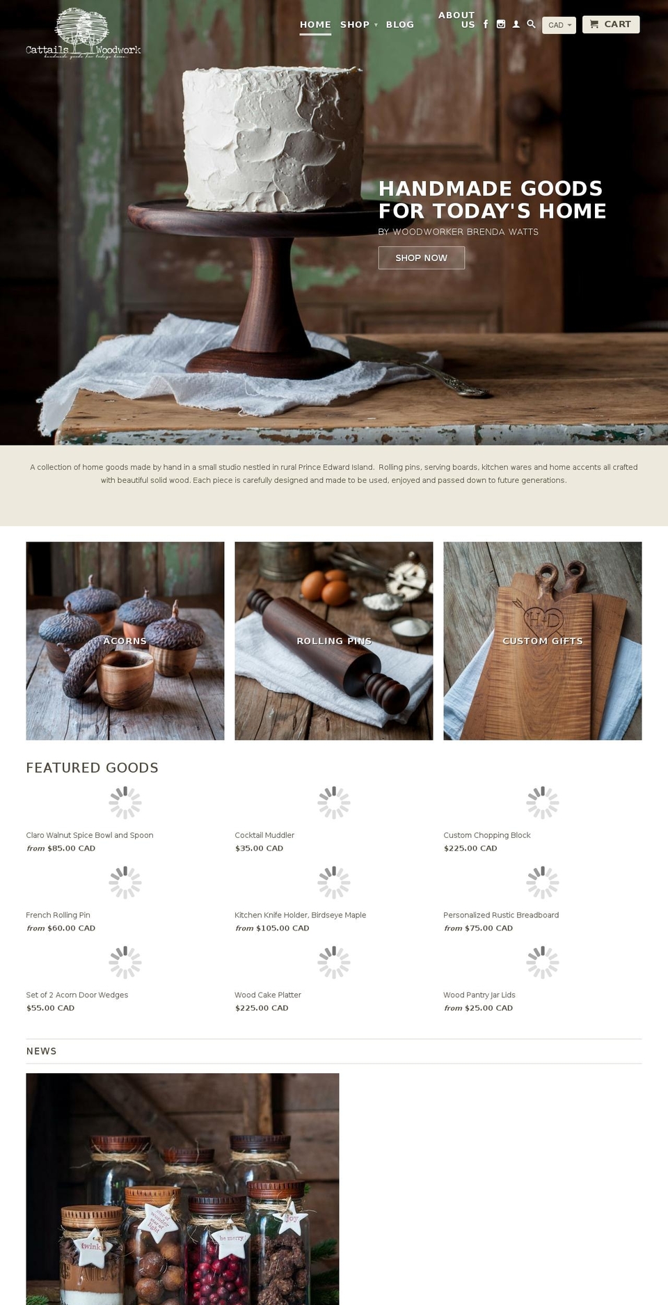 brendawattswoodwork.com shopify website screenshot