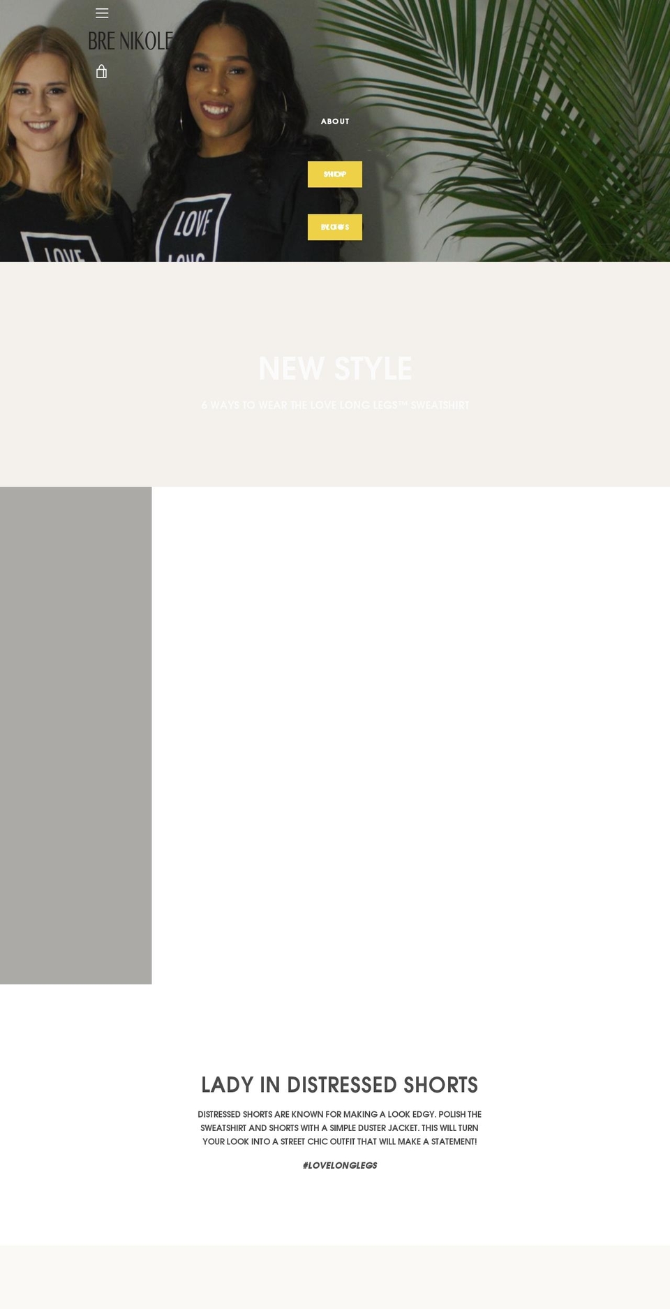brenikole.com — Shopify storefront screenshot