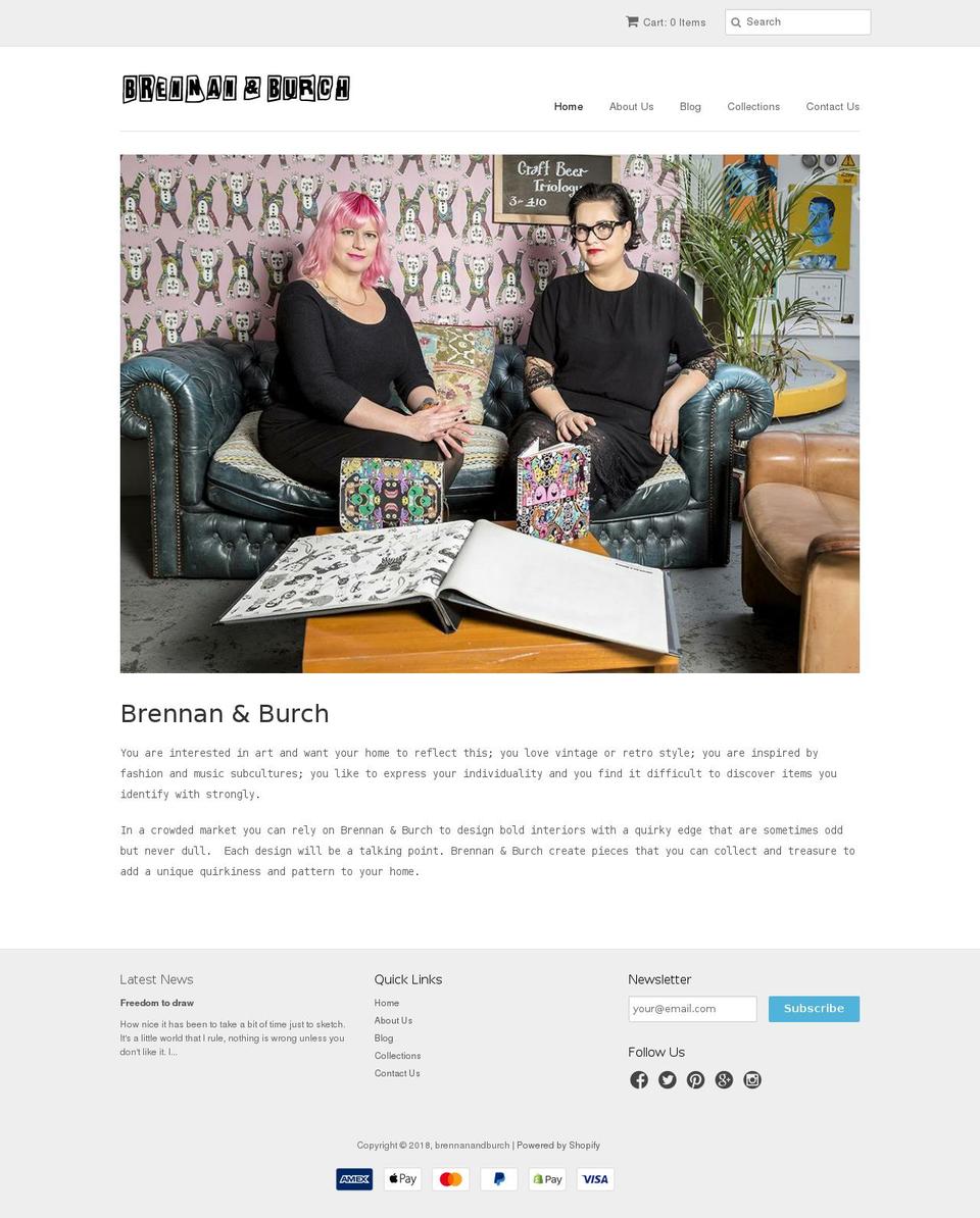 brennan-and-burch.co.uk shopify website screenshot