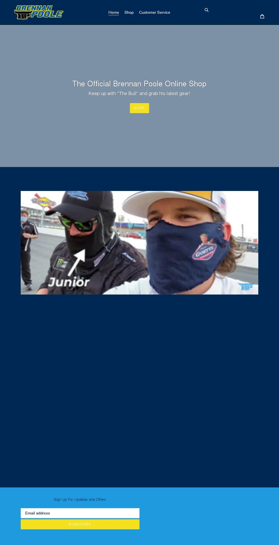 brennanpoole.com shopify website screenshot