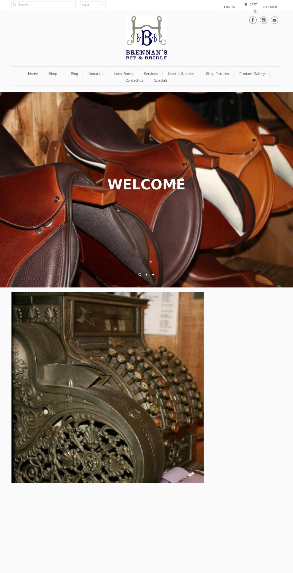 brennansbitandbridle.net shopify website screenshot