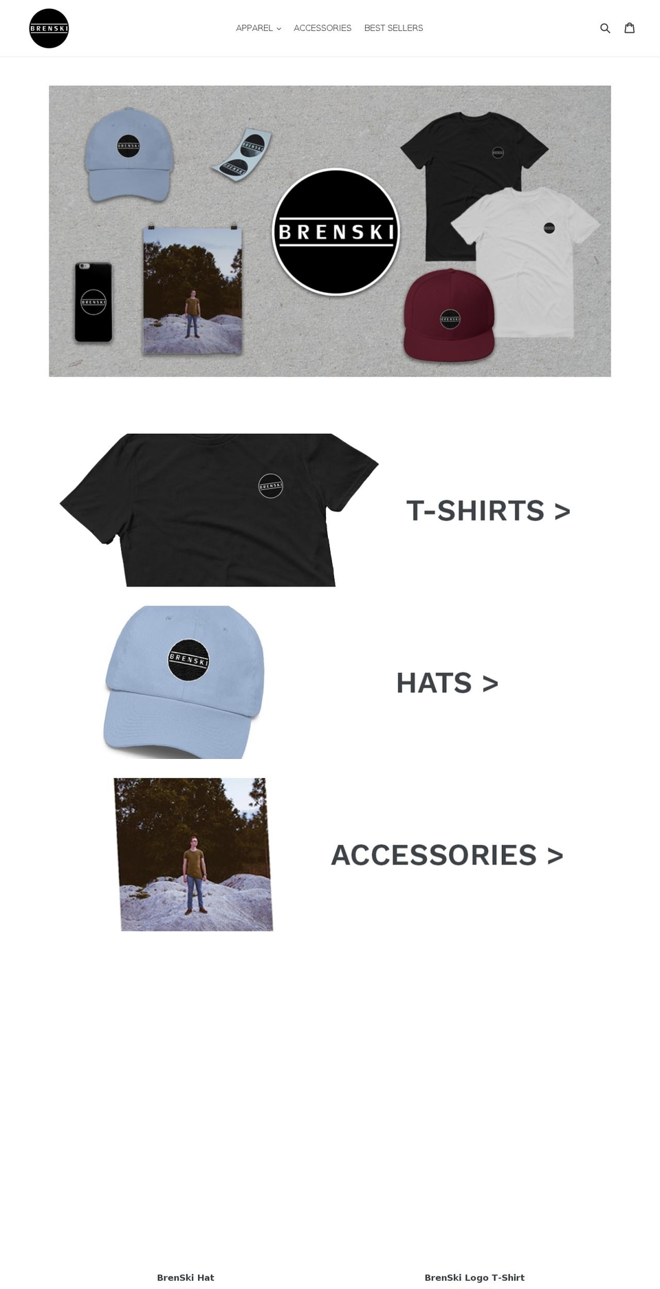 brenski.myshopify.com shopify website screenshot