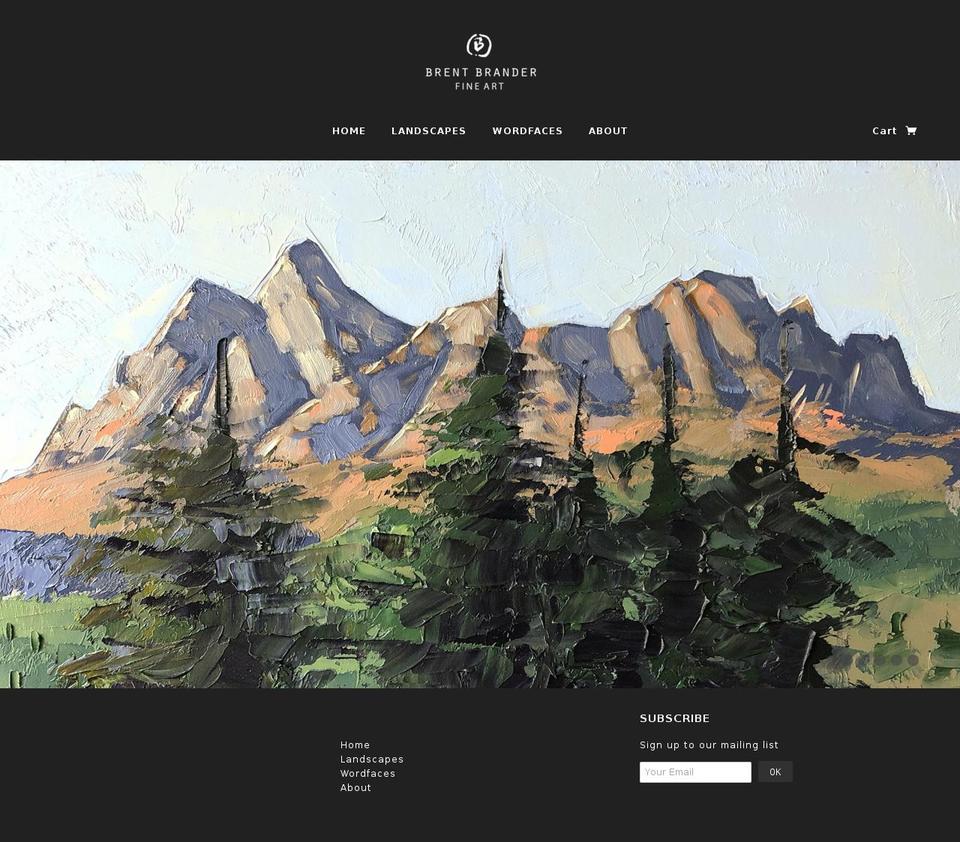 brentbrander.com shopify website screenshot