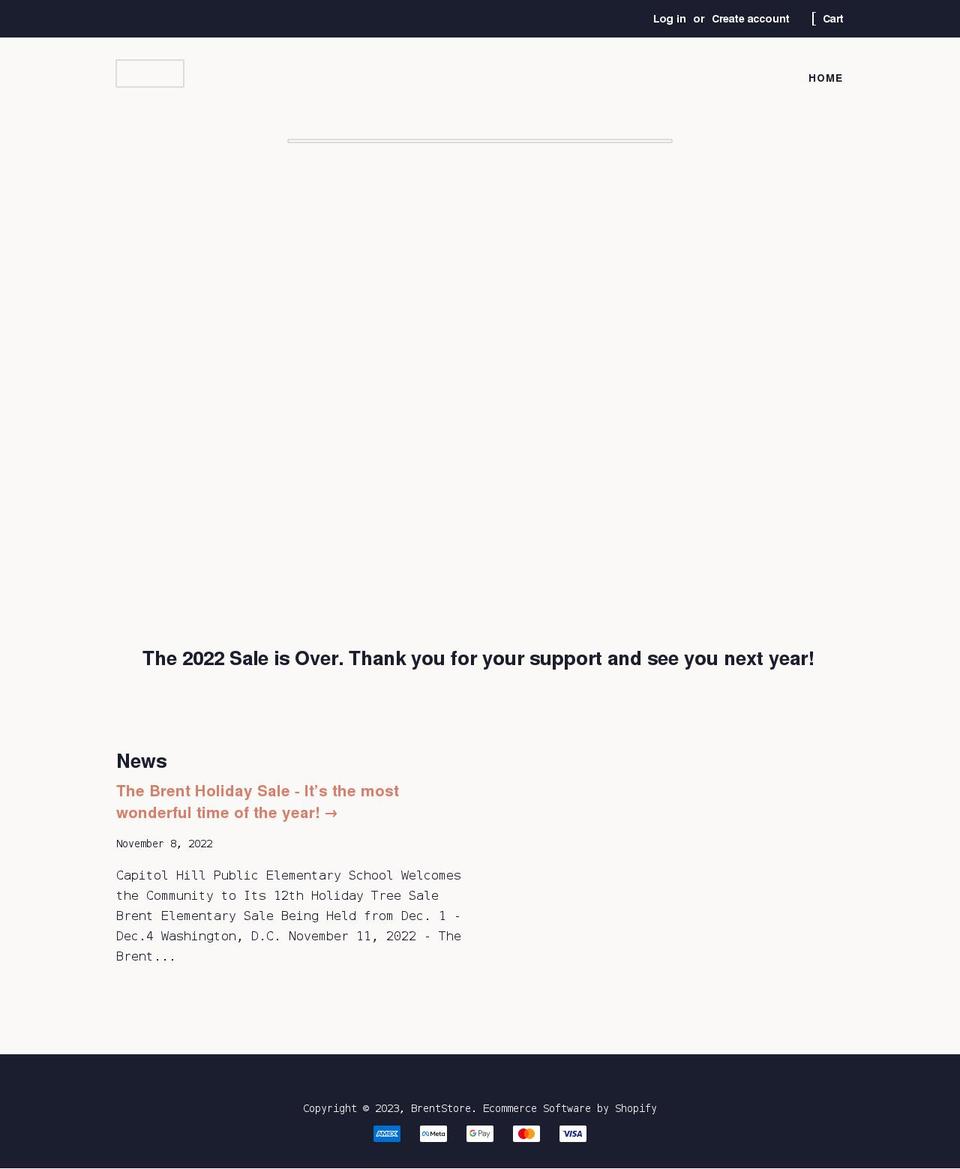 brentholidaysale.com — Shopify storefront screenshot