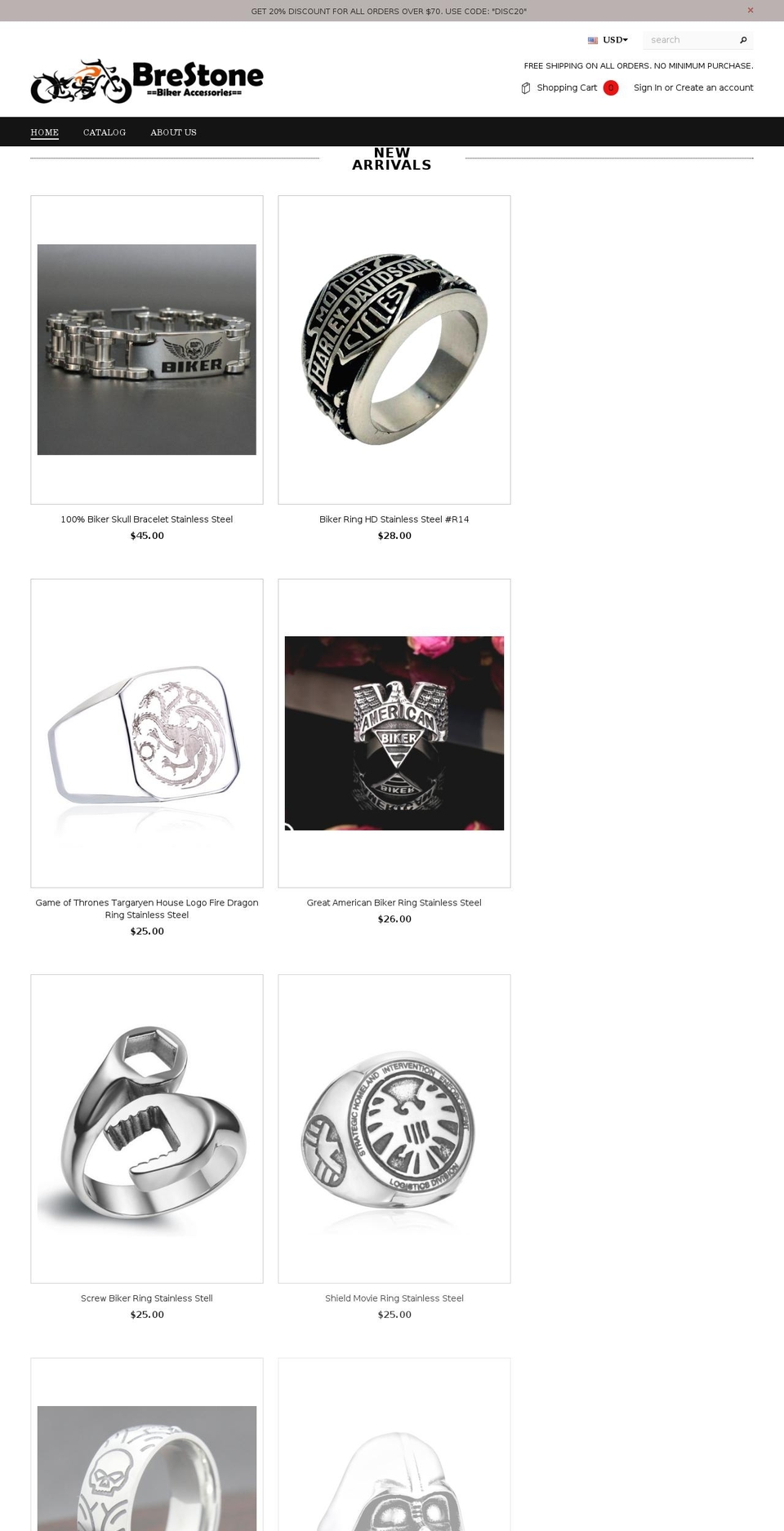 brestone.com shopify website screenshot