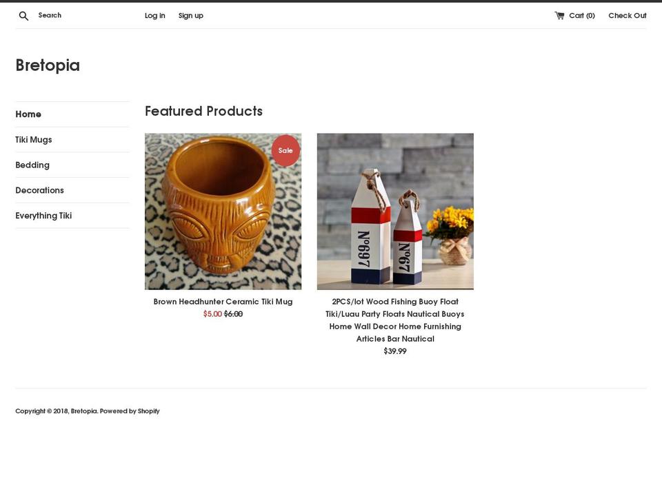 bretopia.com — Shopify storefront screenshot