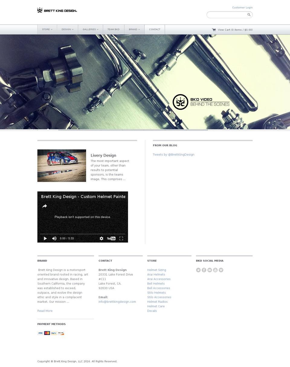 Technophile Shopify theme site example brettkingdesign.com