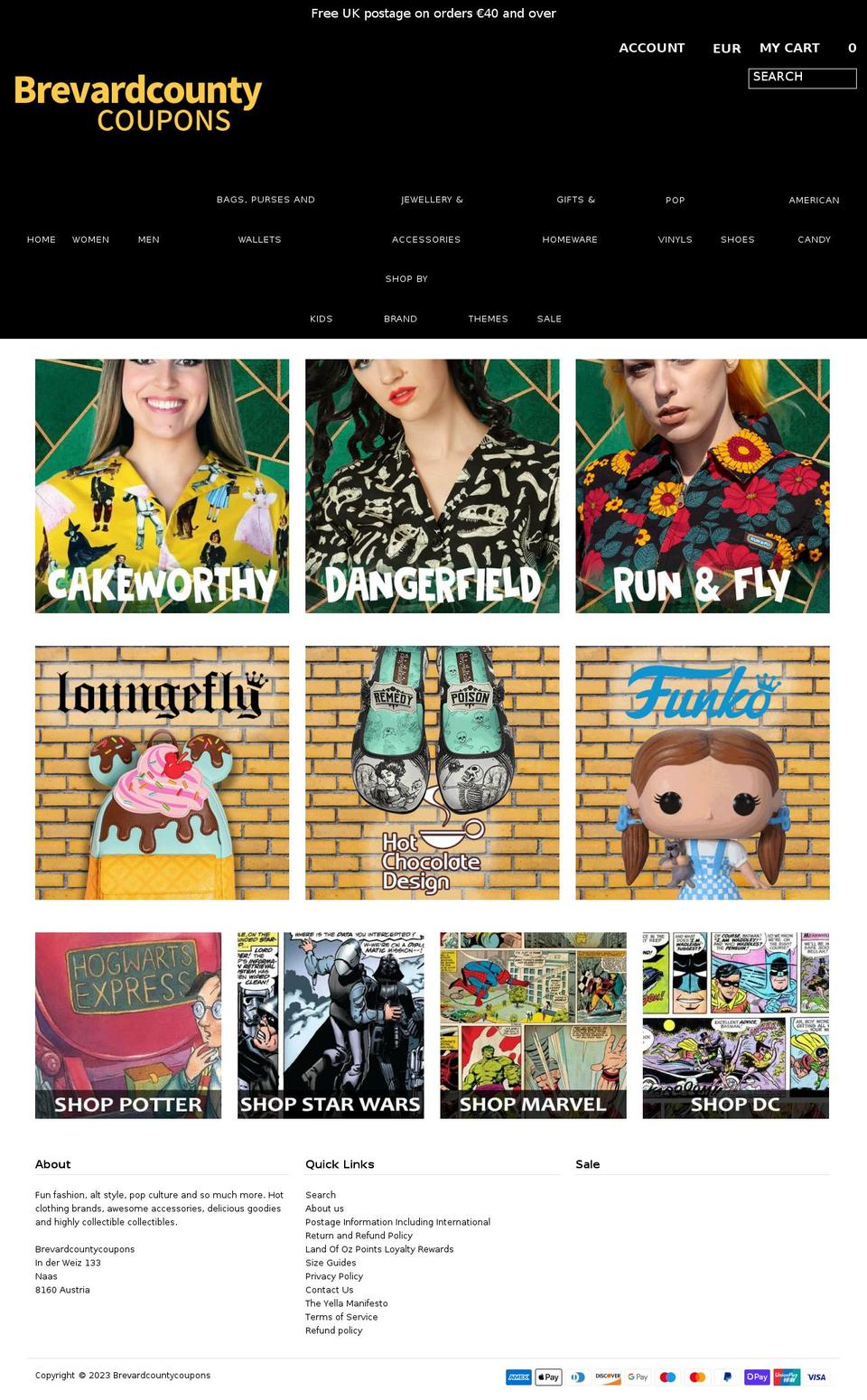 brevardcountycoupons.com shopify website screenshot