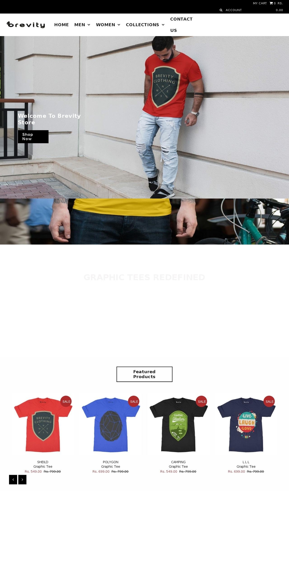 brevitystore.com — Shopify storefront screenshot