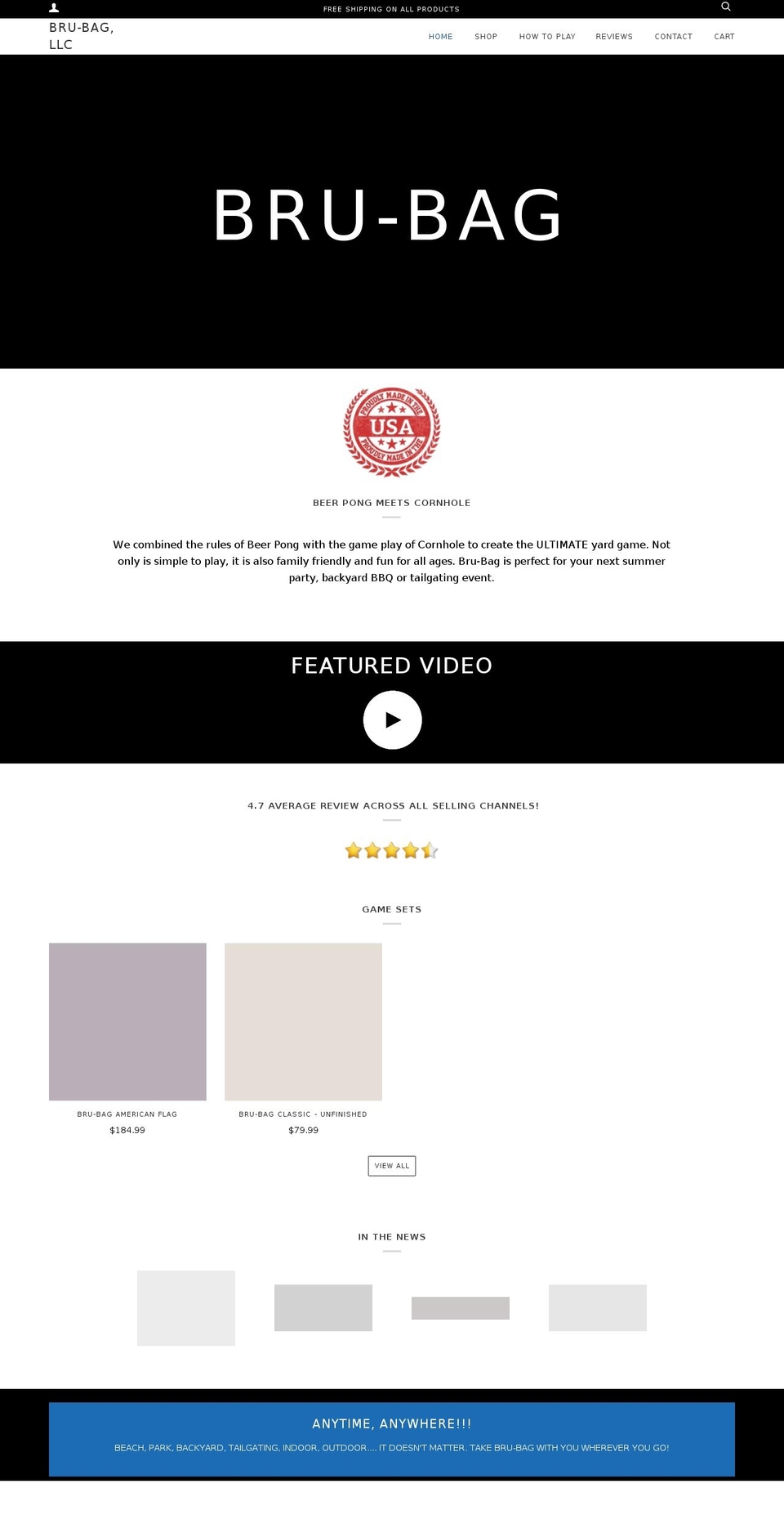 brew-bag.com shopify website screenshot