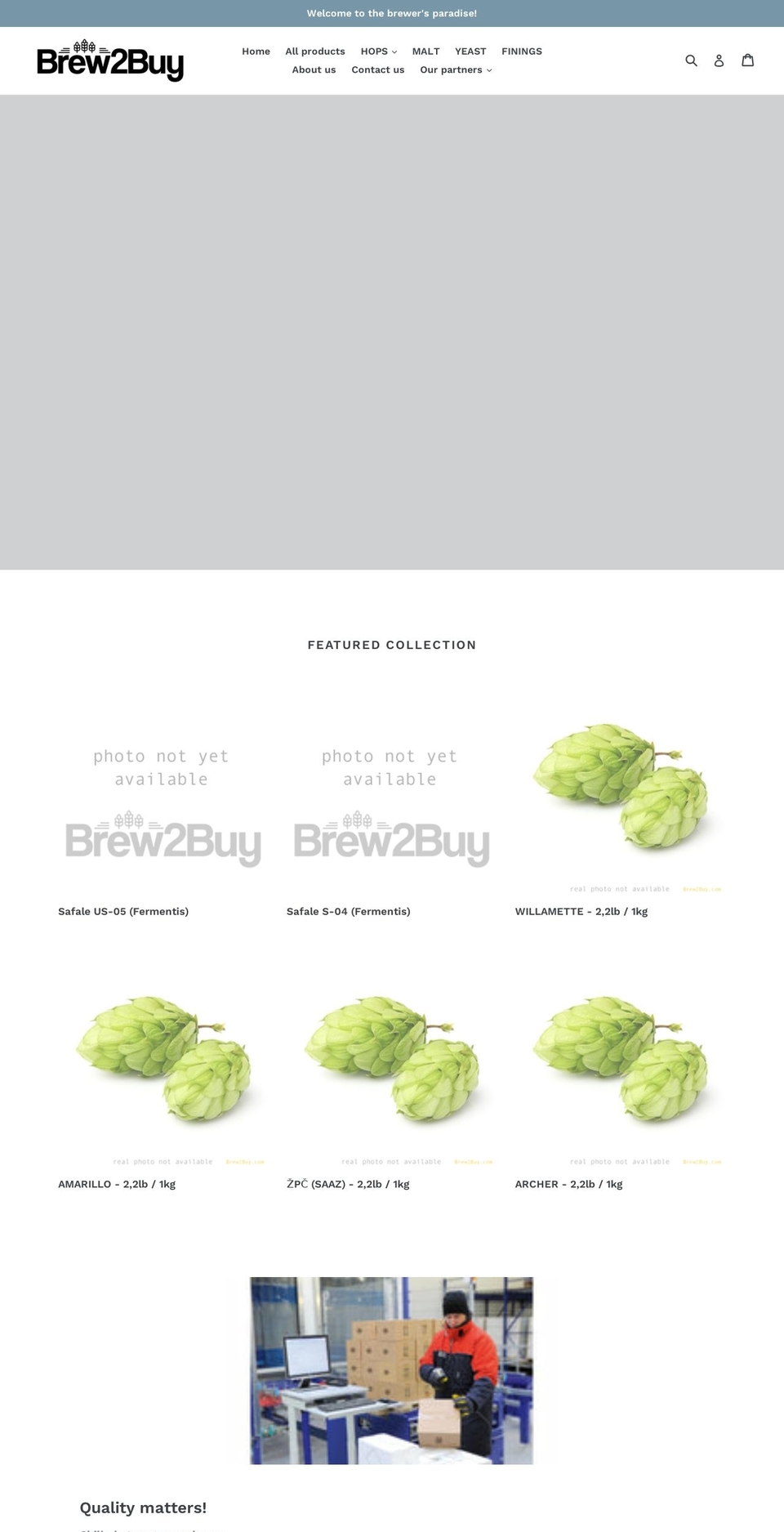 brew2buy.com — Shopify storefront screenshot