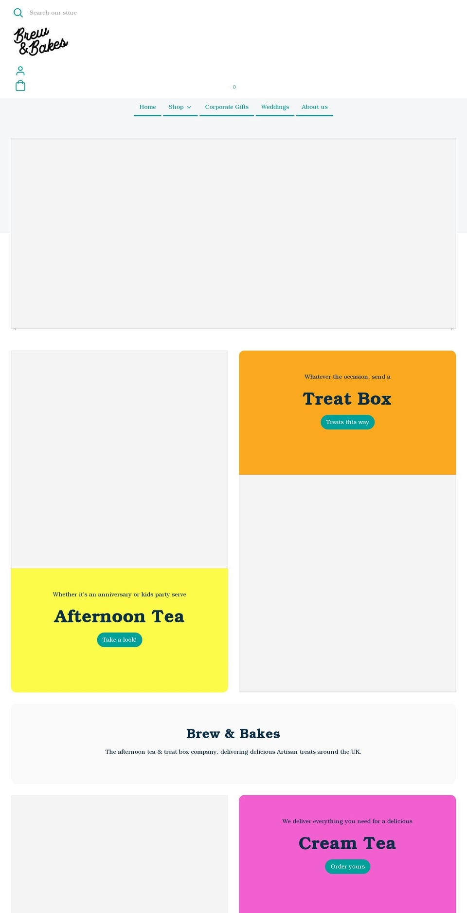 brewandbakes.co.uk shopify website screenshot