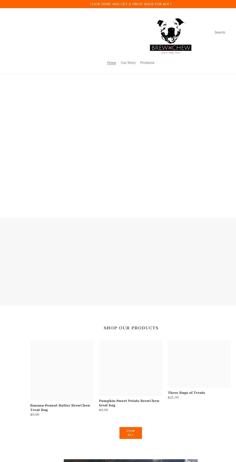 brewchewtreats.com shopify website screenshot