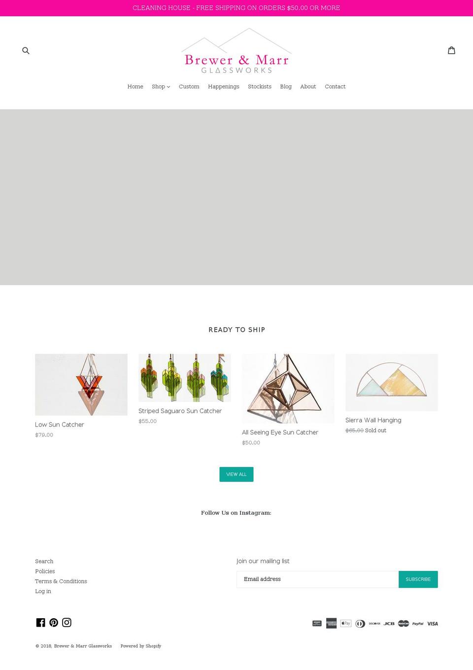 brewerandmarr.com shopify website screenshot
