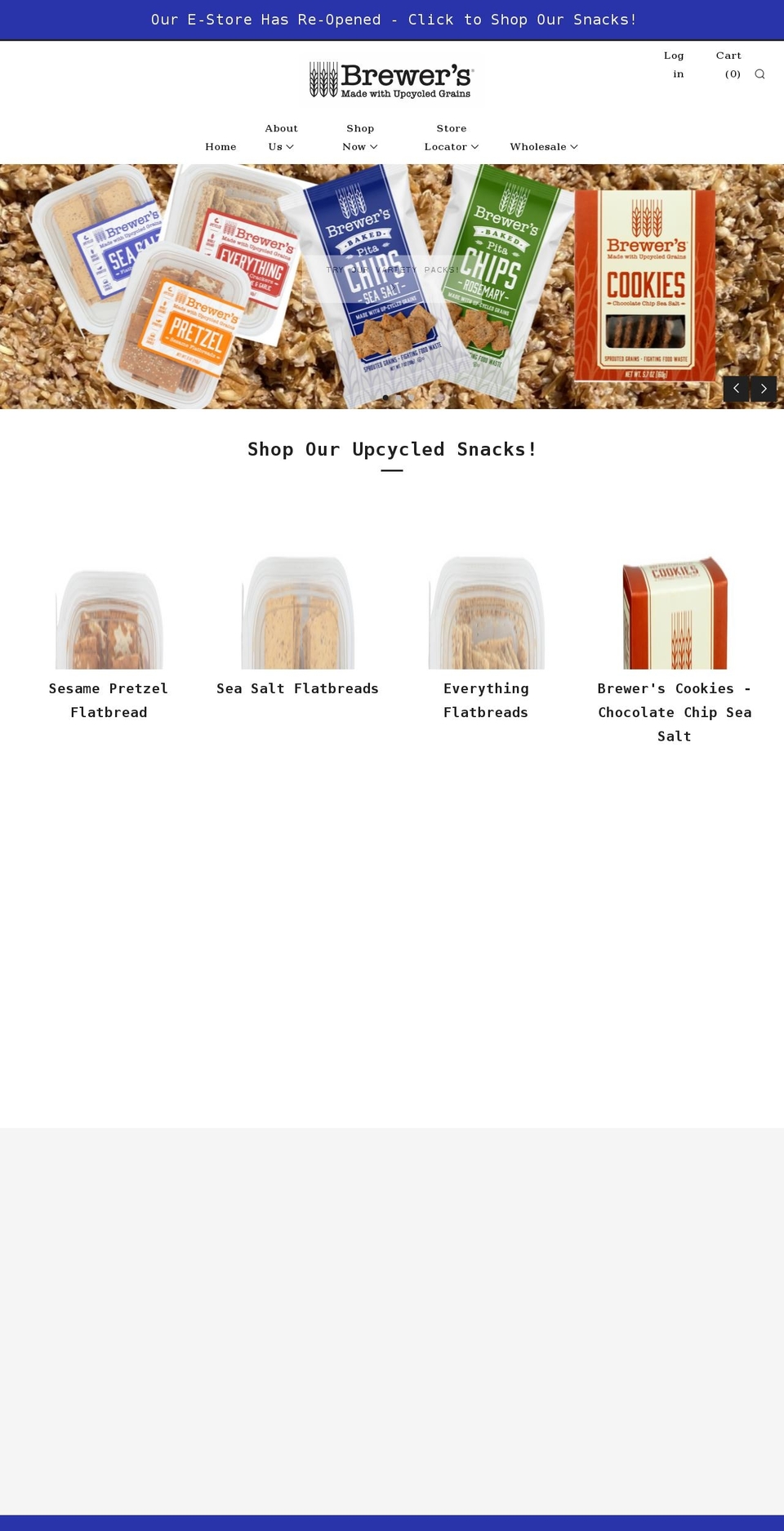 brewersfoods.com shopify website screenshot