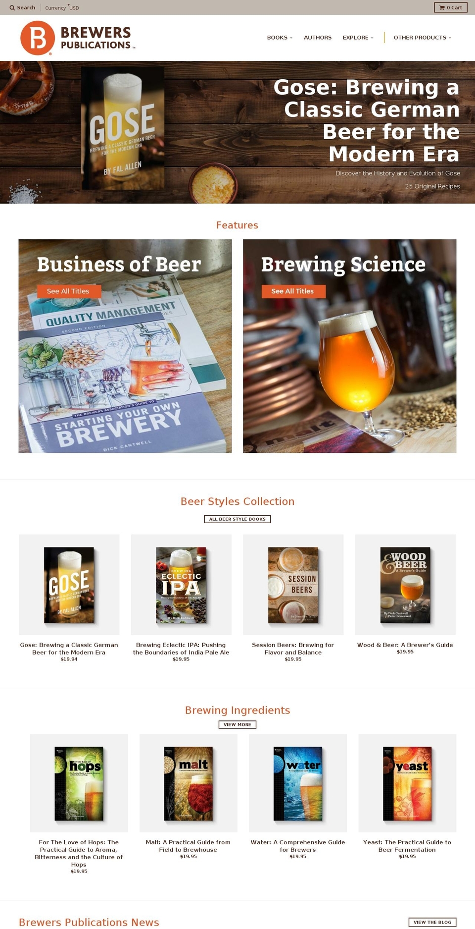 brewerspublications.com shopify website screenshot
