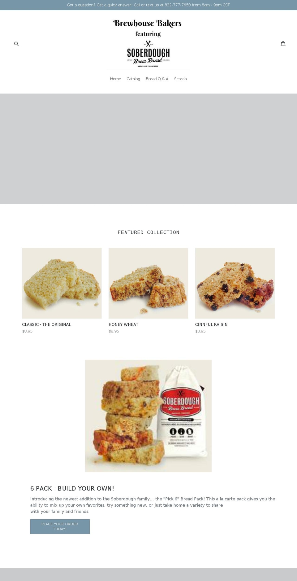 brewhousebakers.com — Shopify storefront screenshot