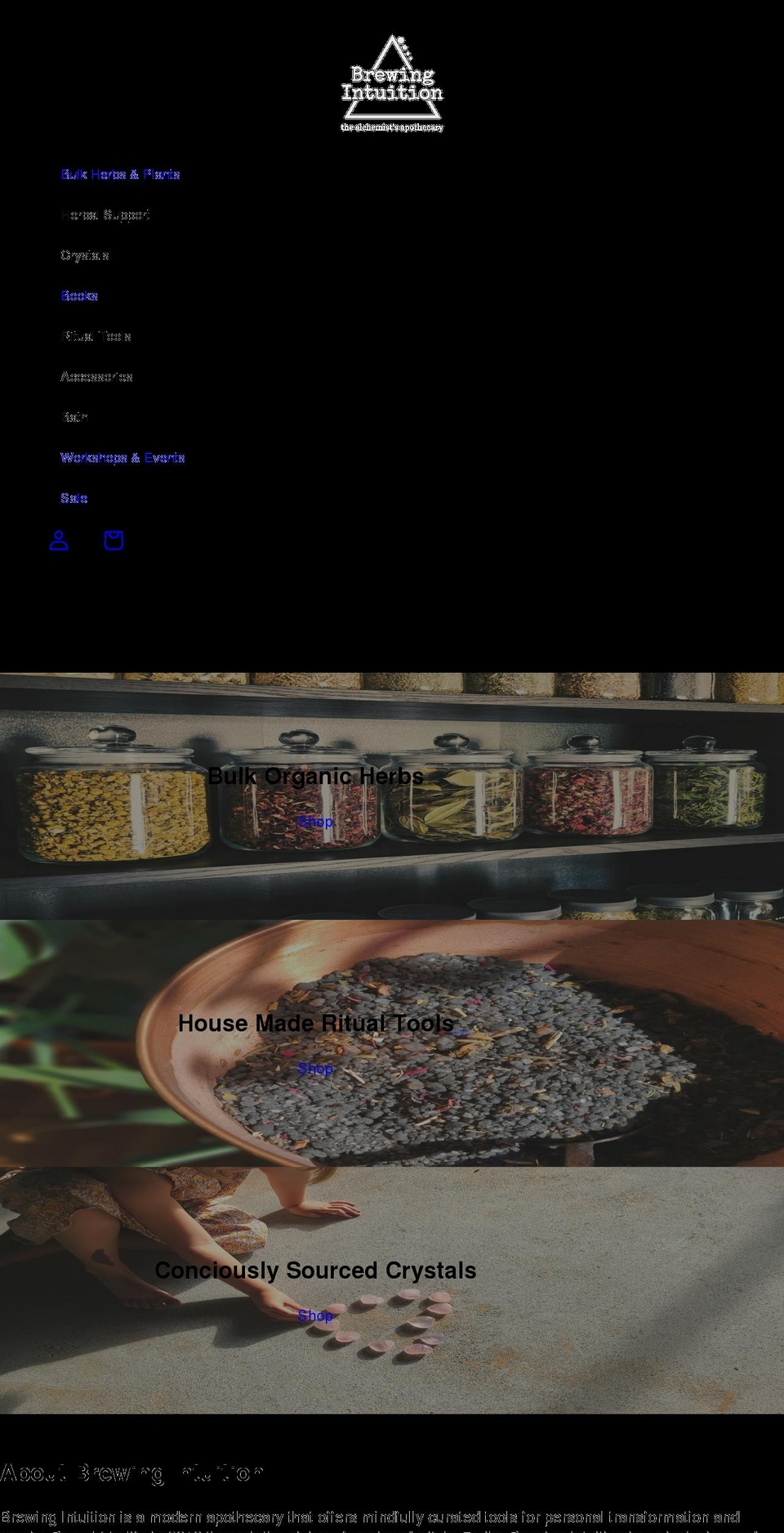 brewingintuition.com shopify website screenshot