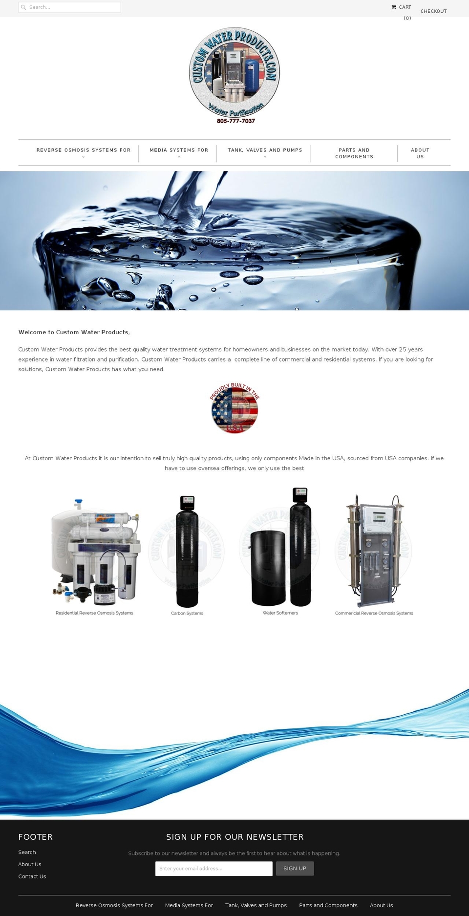 brewingwater.com shopify website screenshot