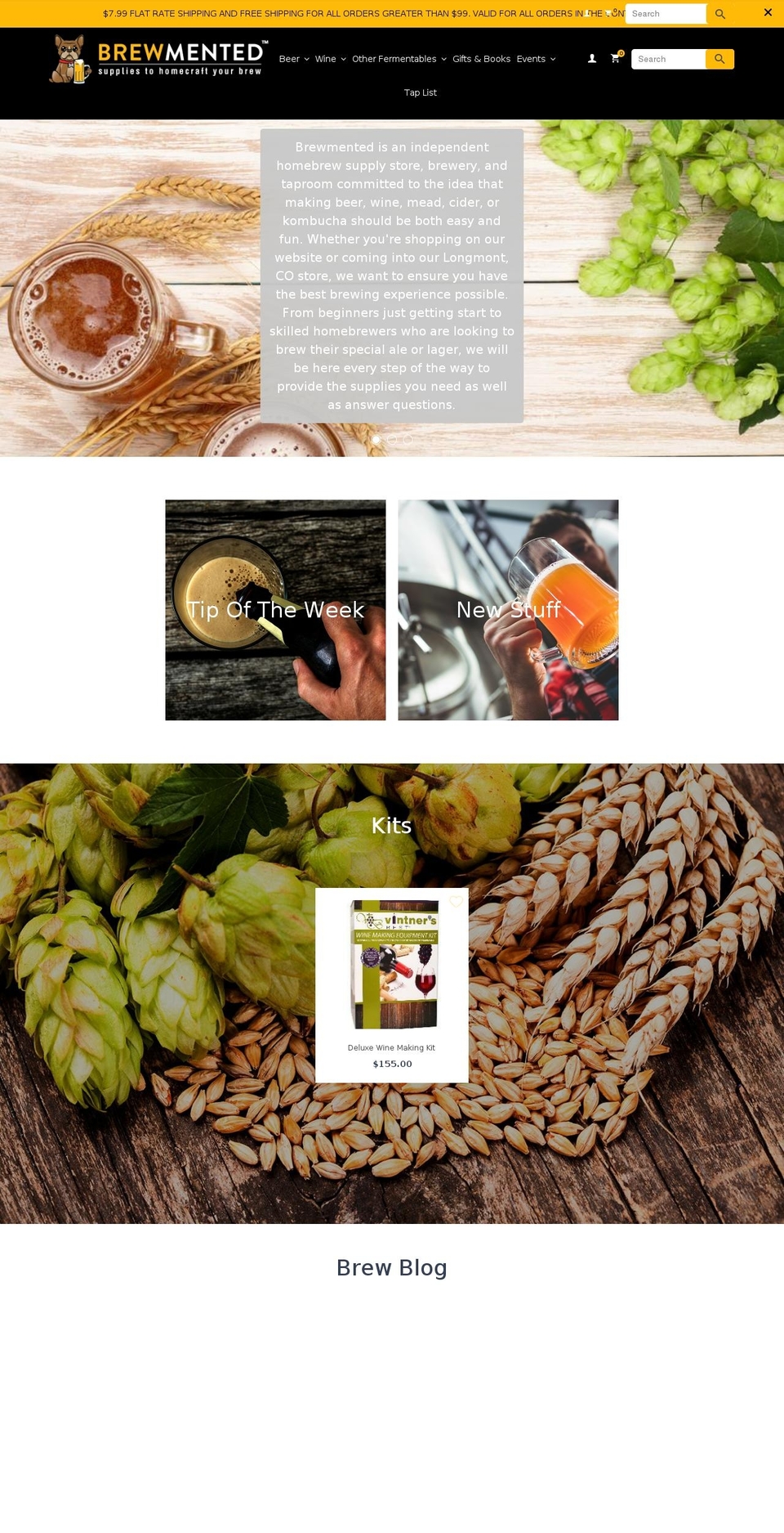 brewmented.com — Shopify storefront screenshot