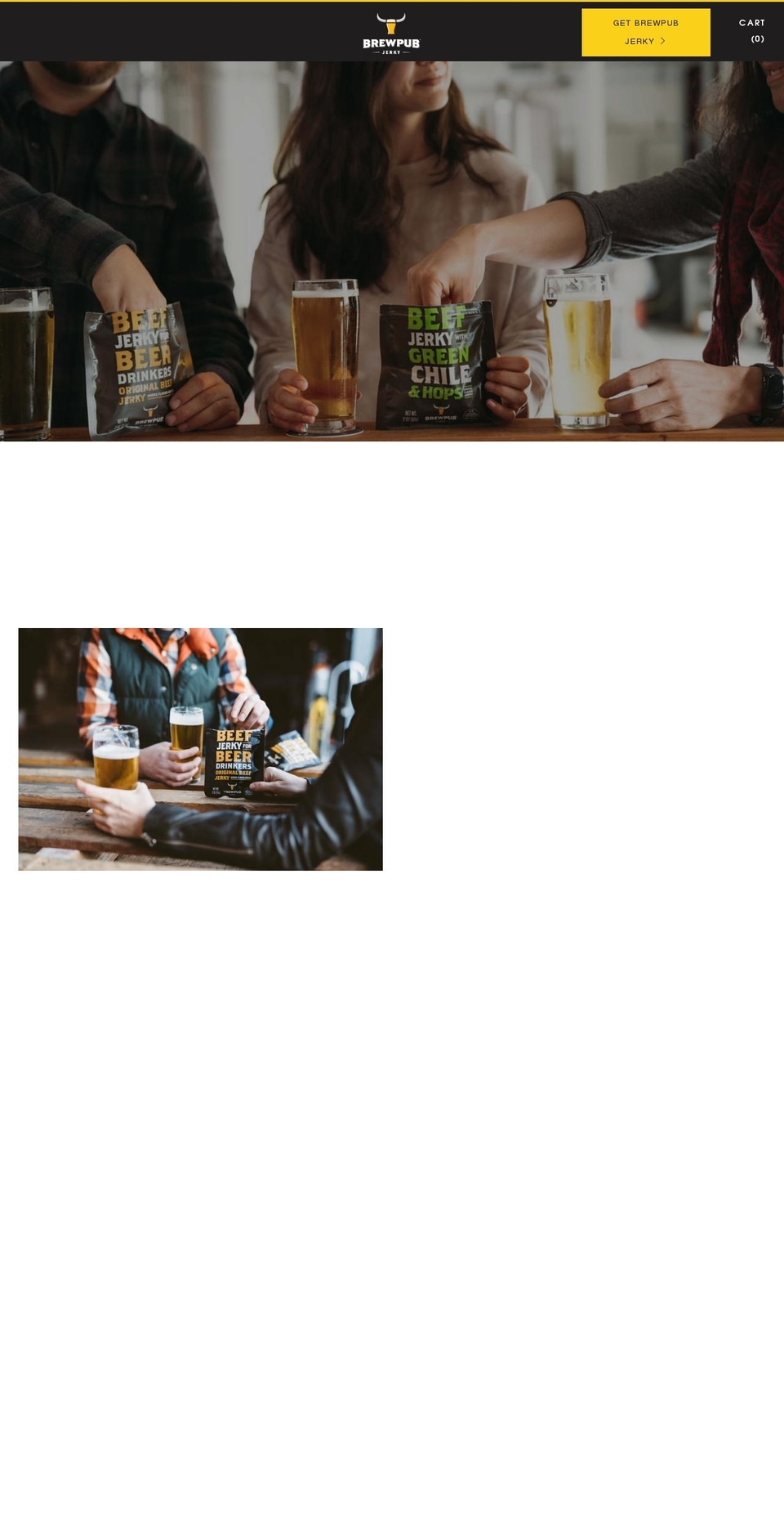 brewpubjerky.com shopify website screenshot