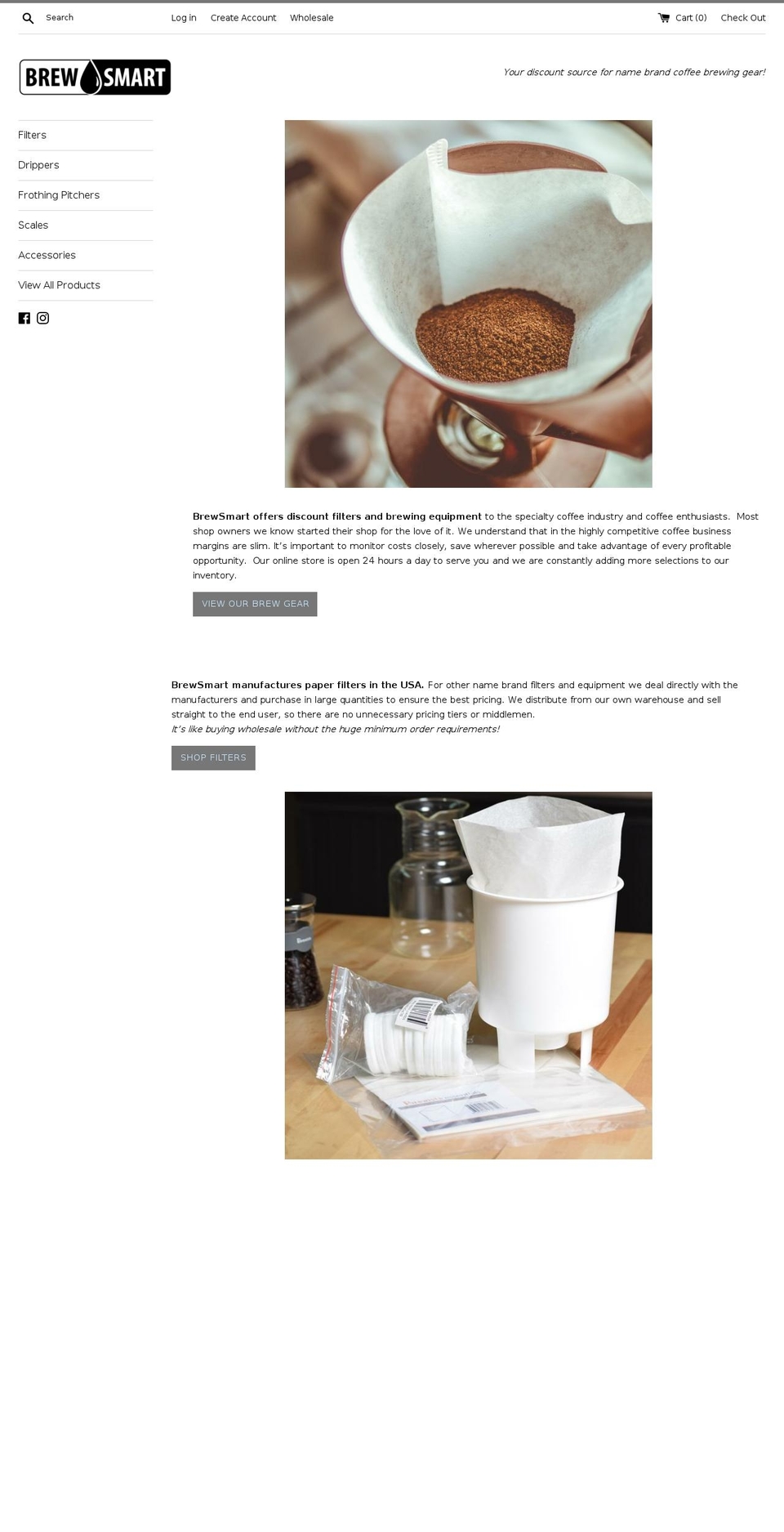 brewsmartgear.com — Shopify storefront screenshot